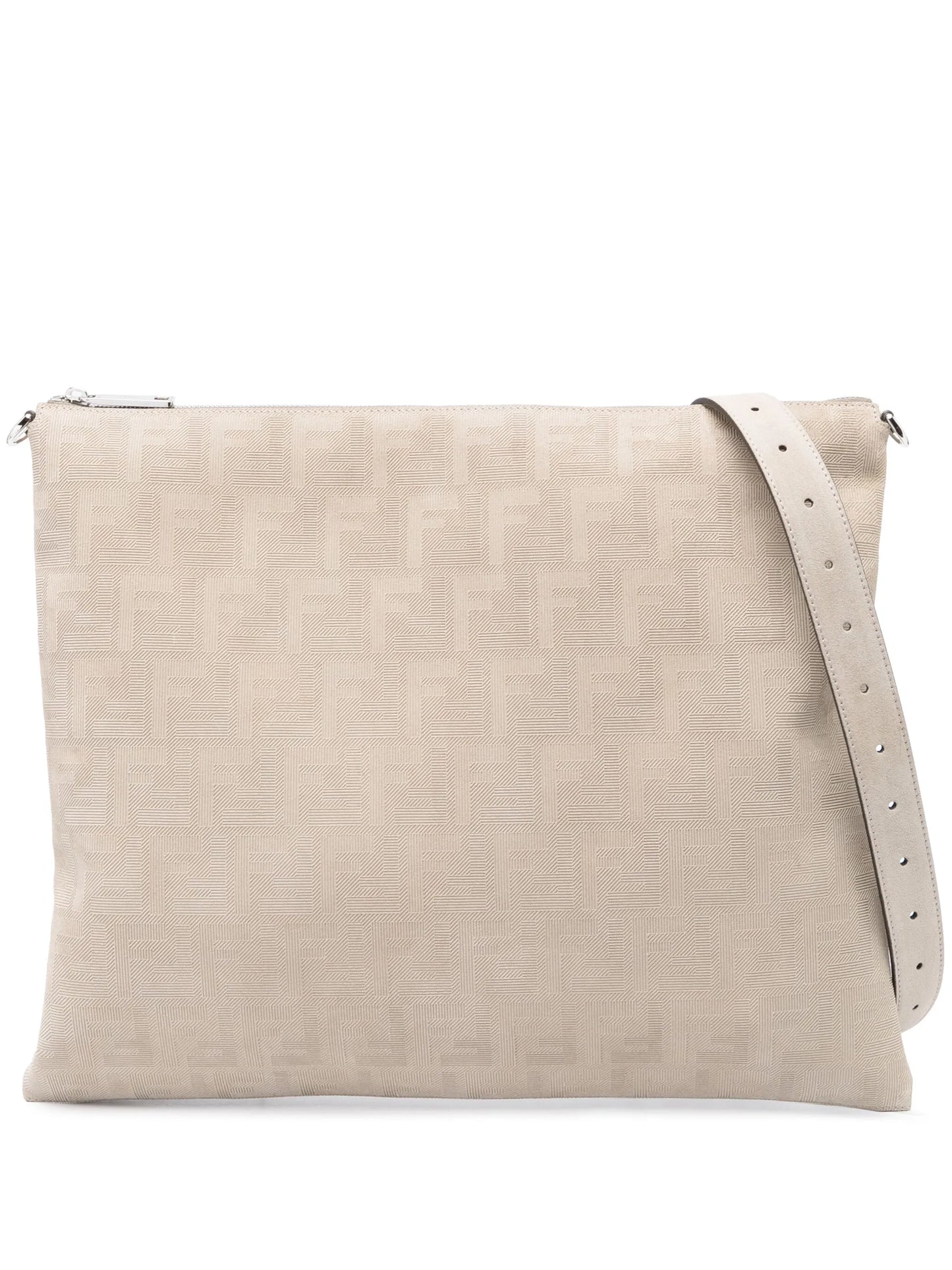 FF-pattern leather tote bag