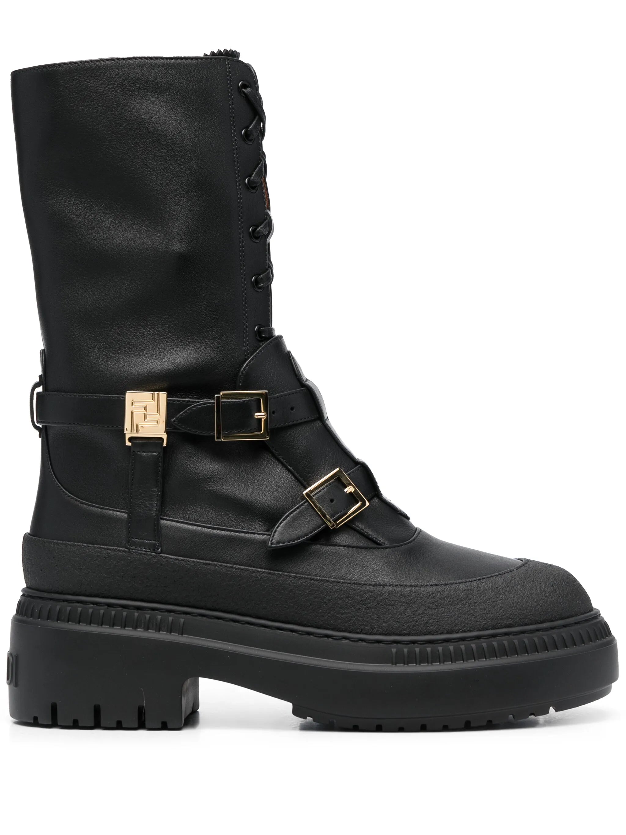 Delfina leather biker boots