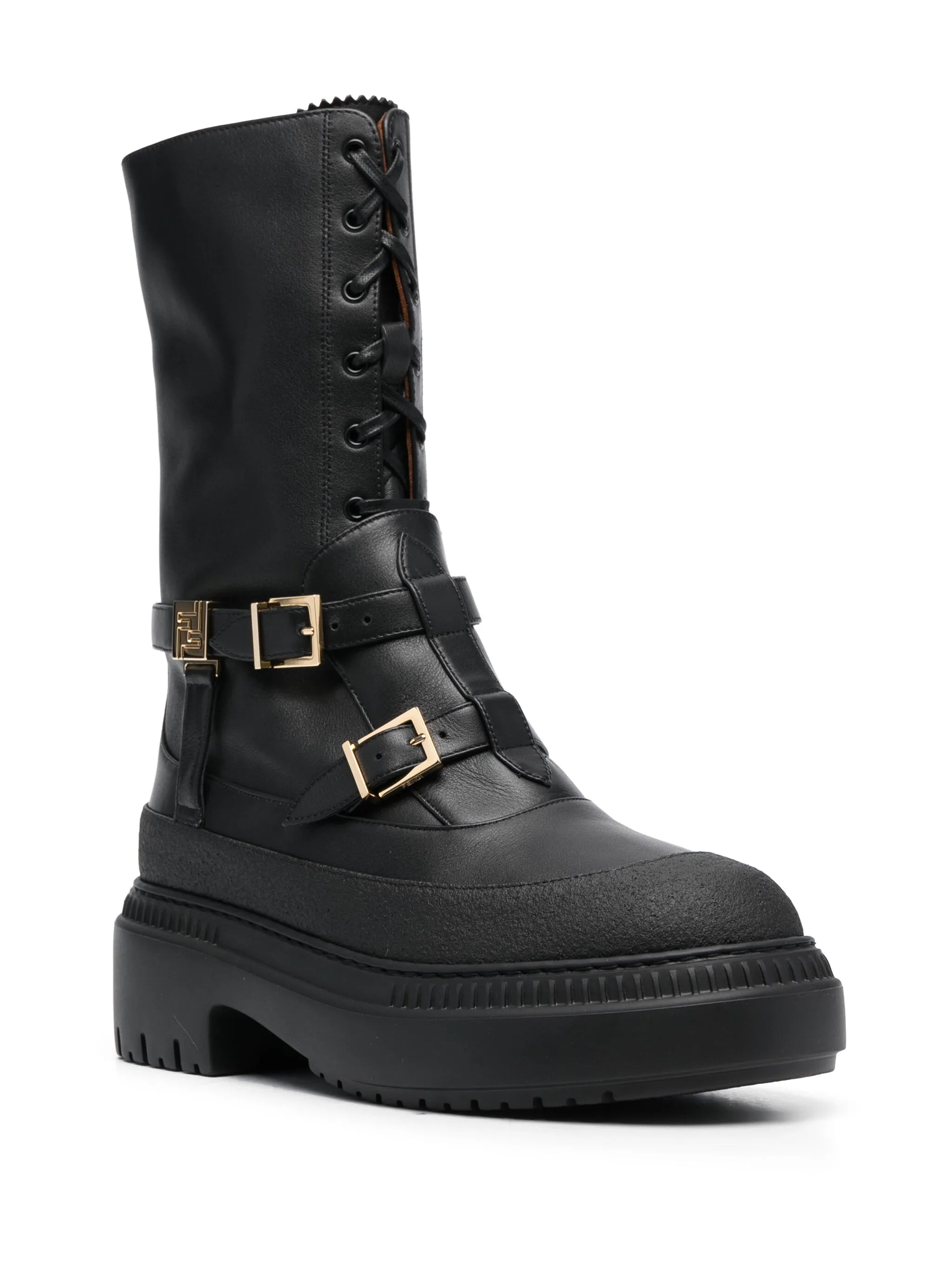 Delfina leather biker boots