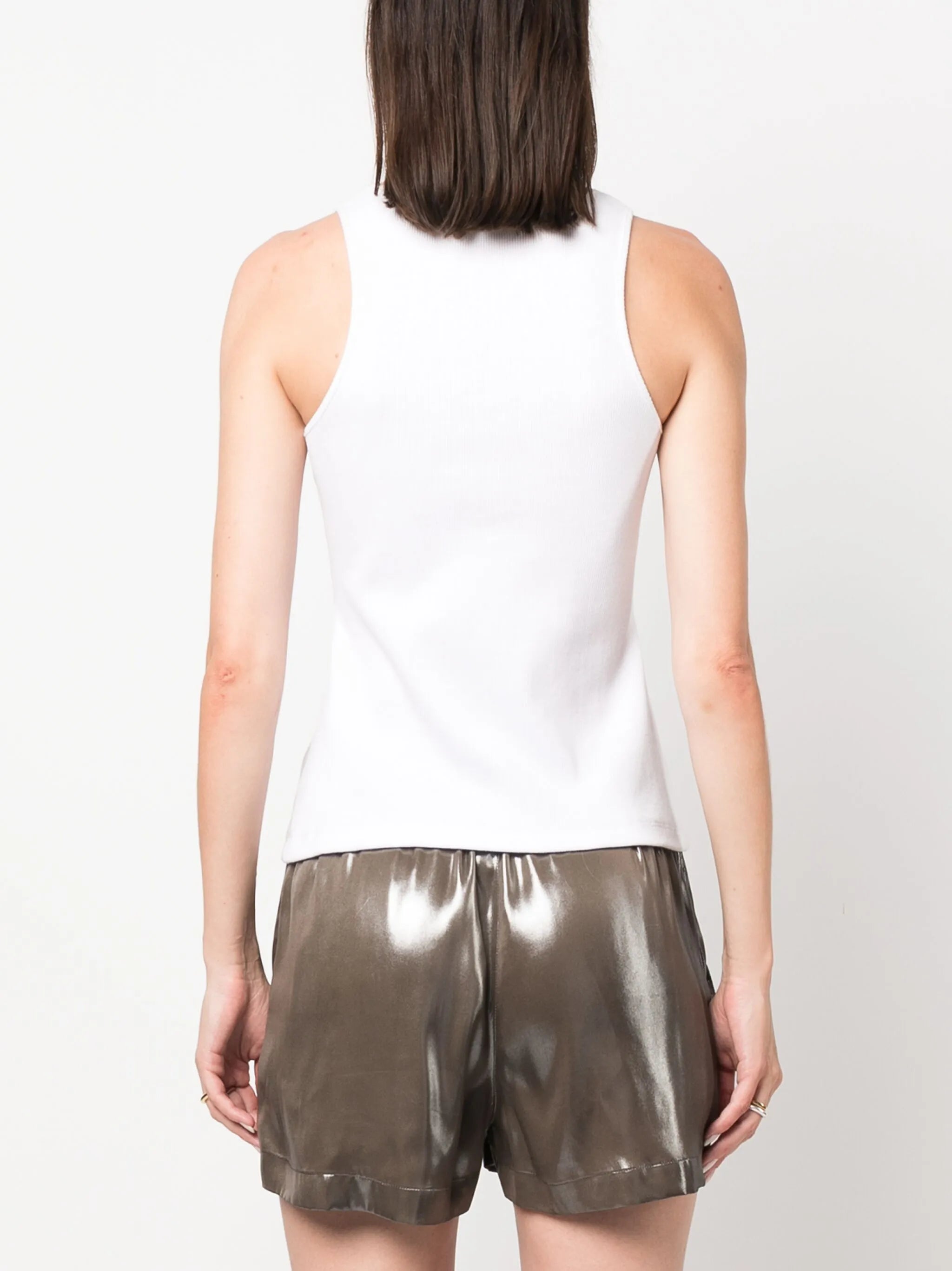 brooch-detail tank top