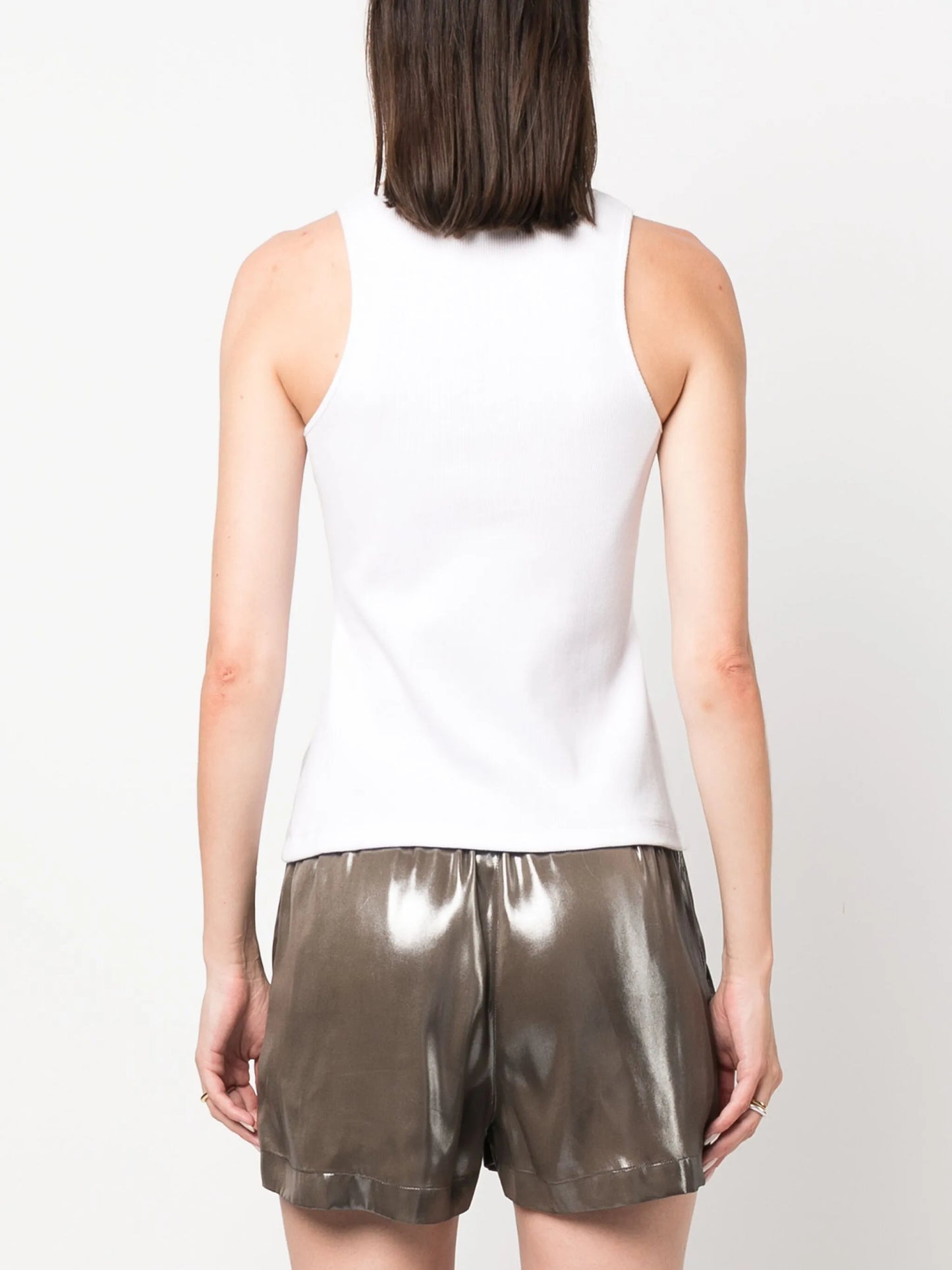 brooch-detail tank top