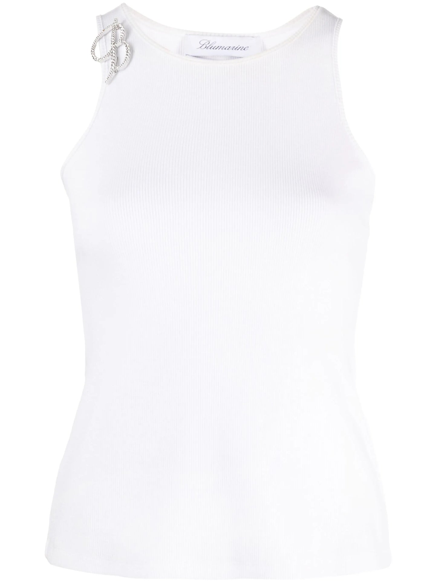 brooch-detail tank top