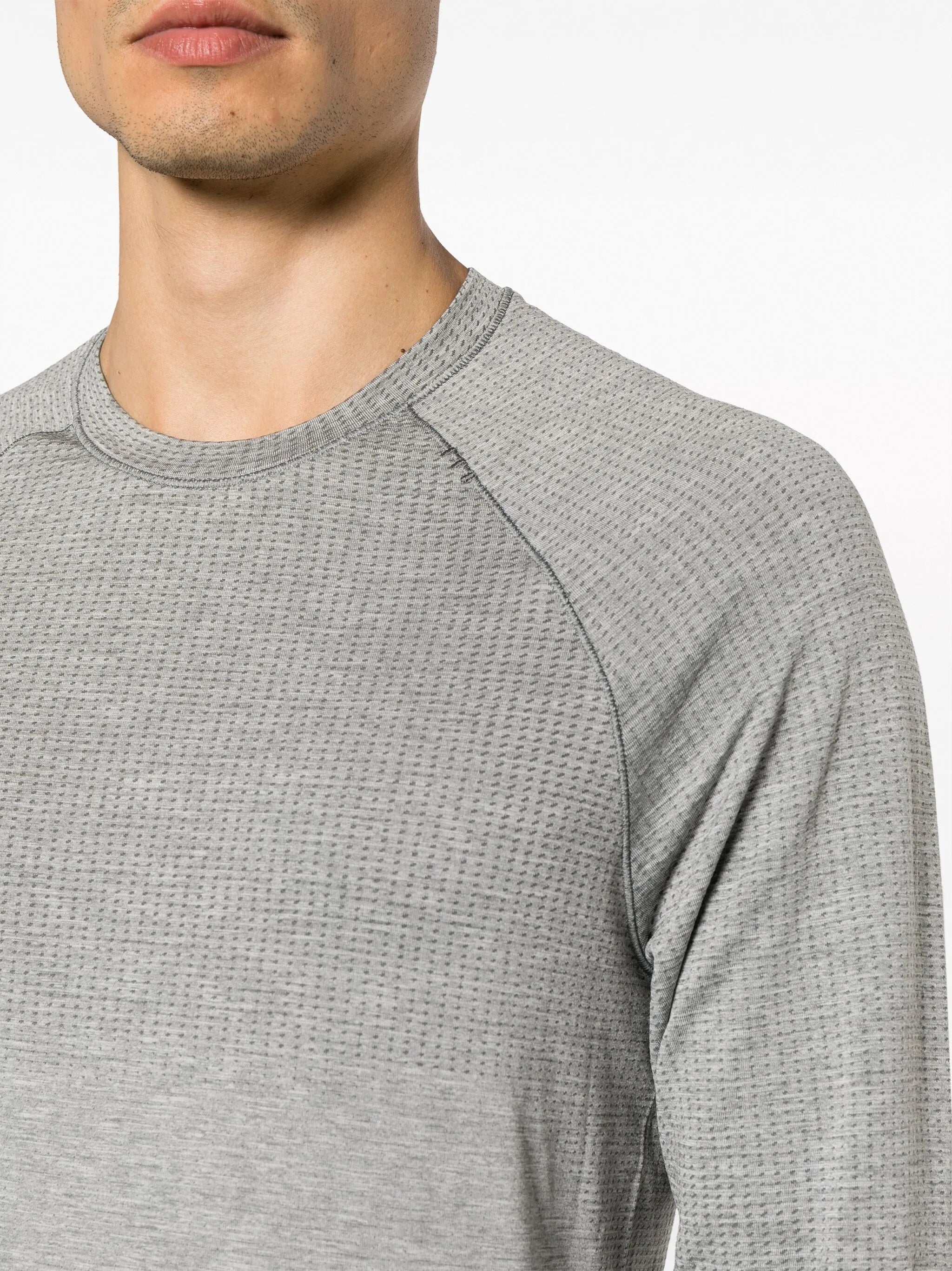 perforated-detail long-sleeved T-Shirt