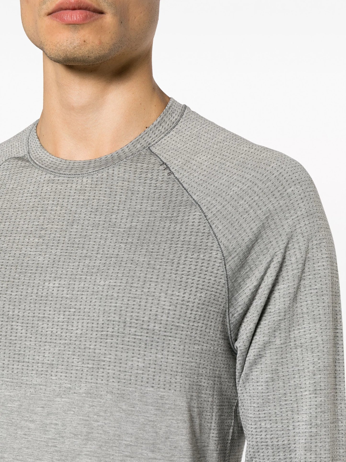 perforated-detail long-sleeved T-Shirt