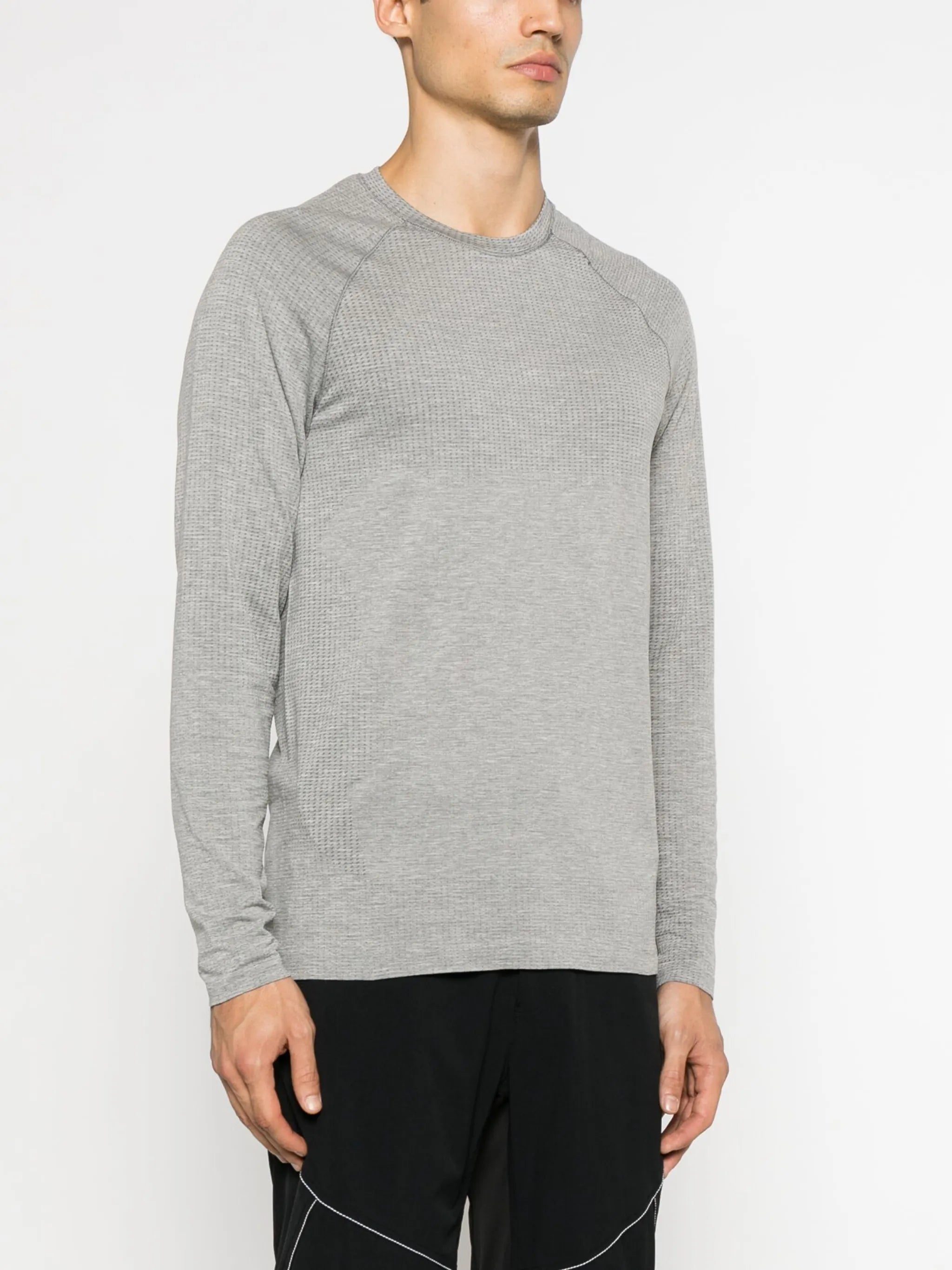 perforated-detail long-sleeved T-Shirt