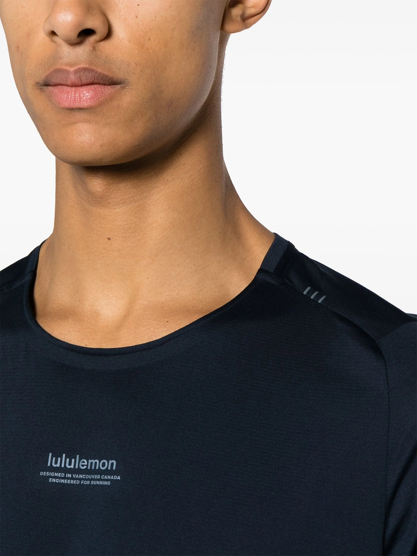 printed multi-panel lightweight T-shirt