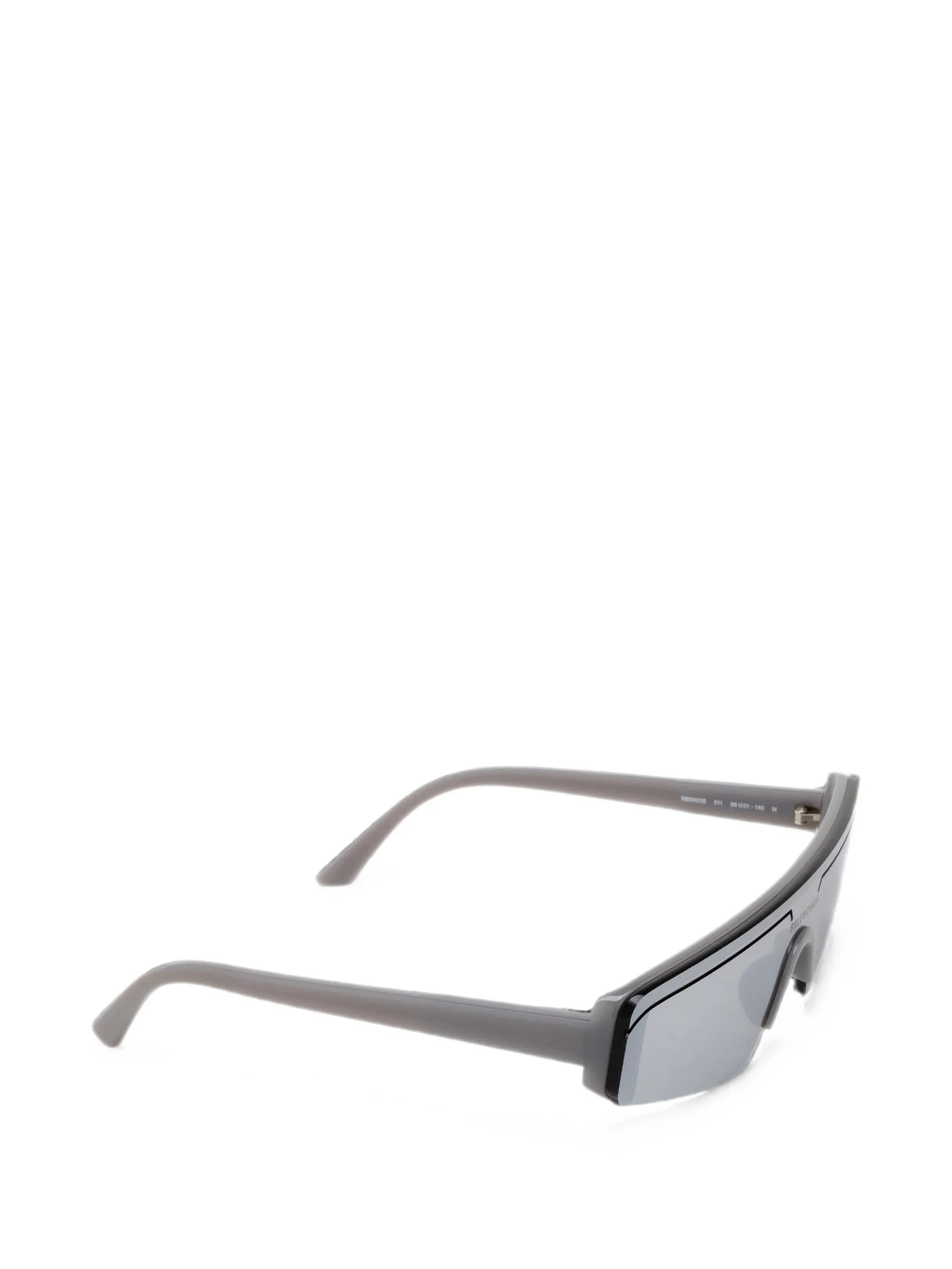 Ski rectangular-frame sunglasses