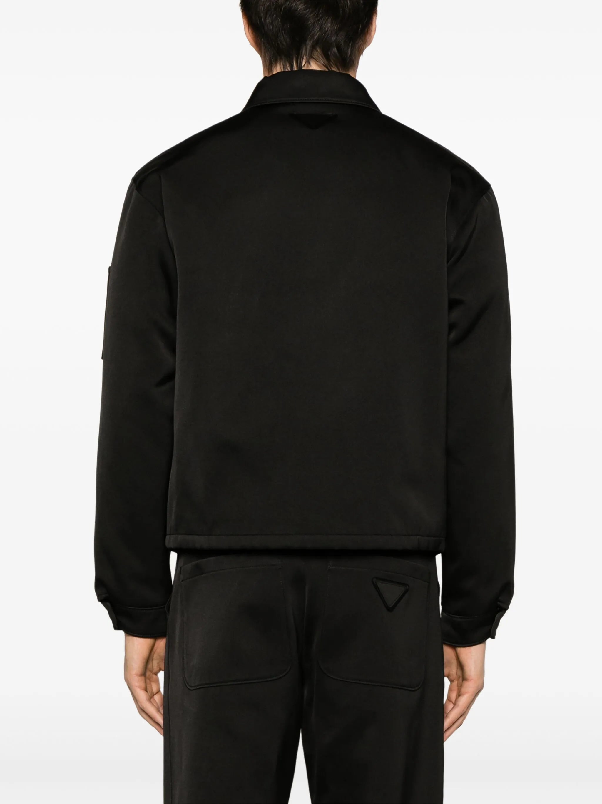triangle-logo blouson jacket