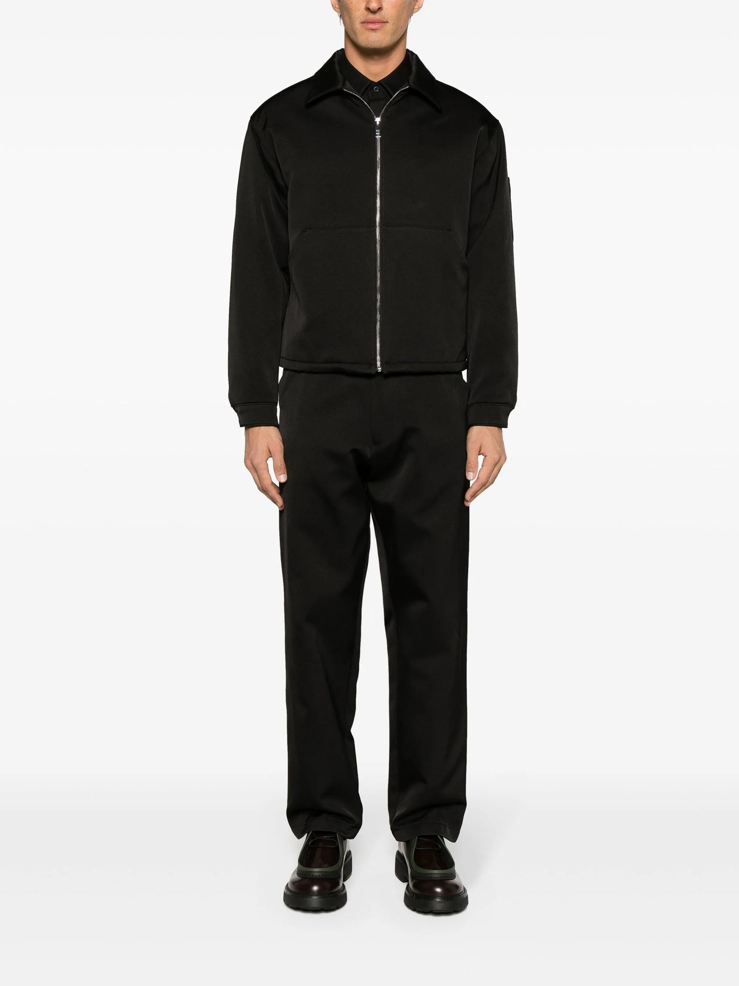triangle-logo blouson jacket