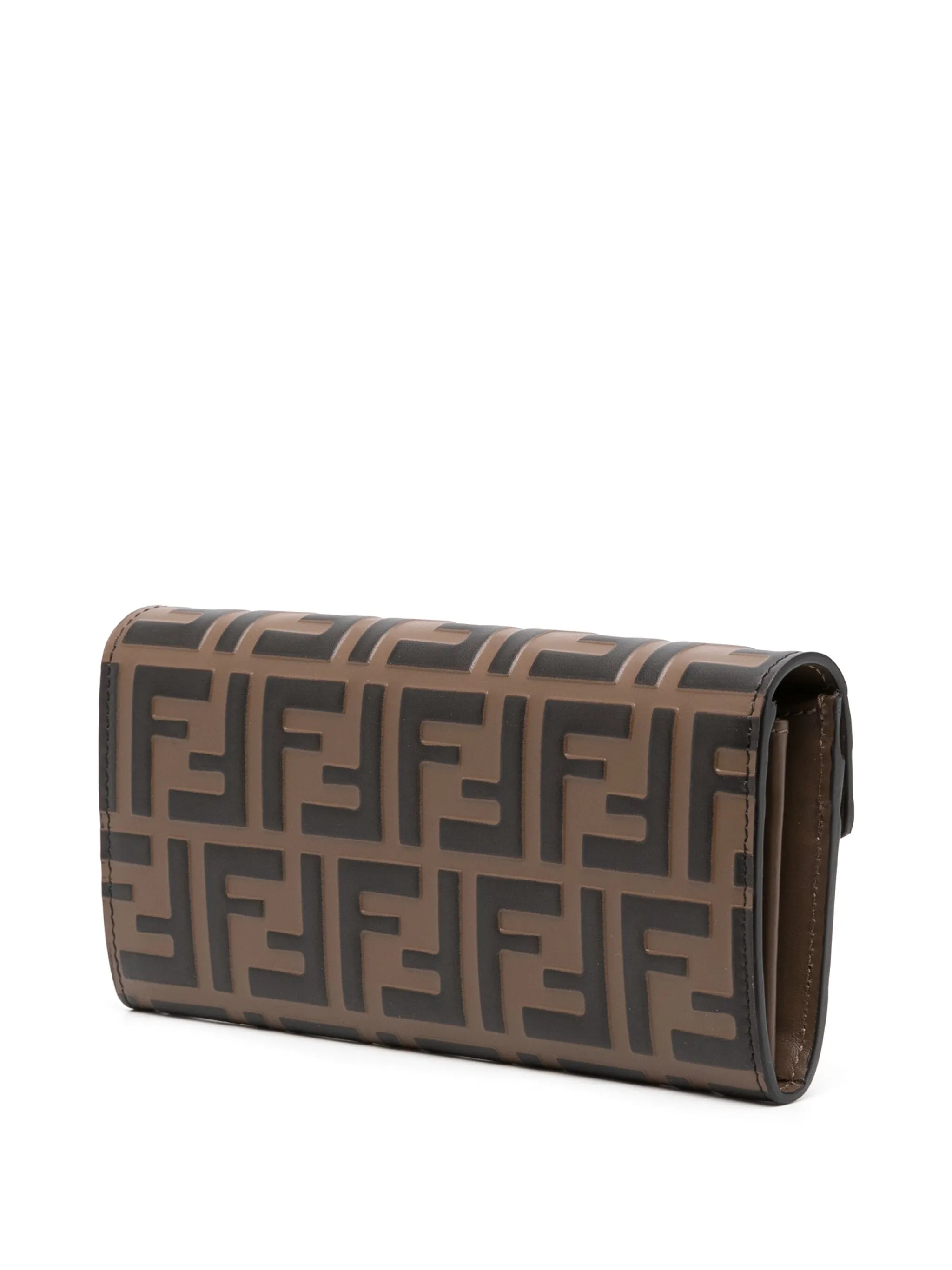 FF Diamonds leather chain wallet