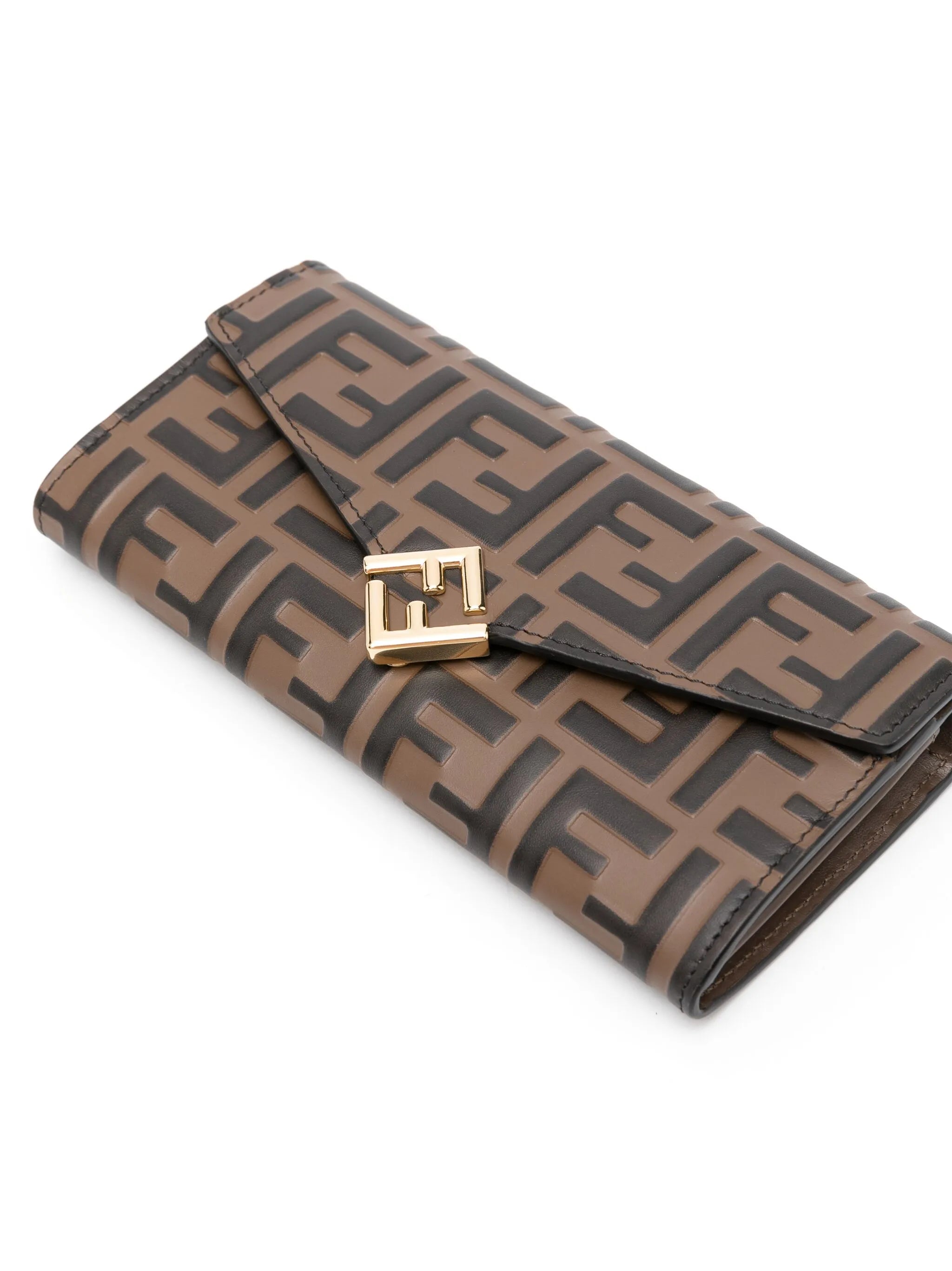 FF Diamonds leather chain wallet