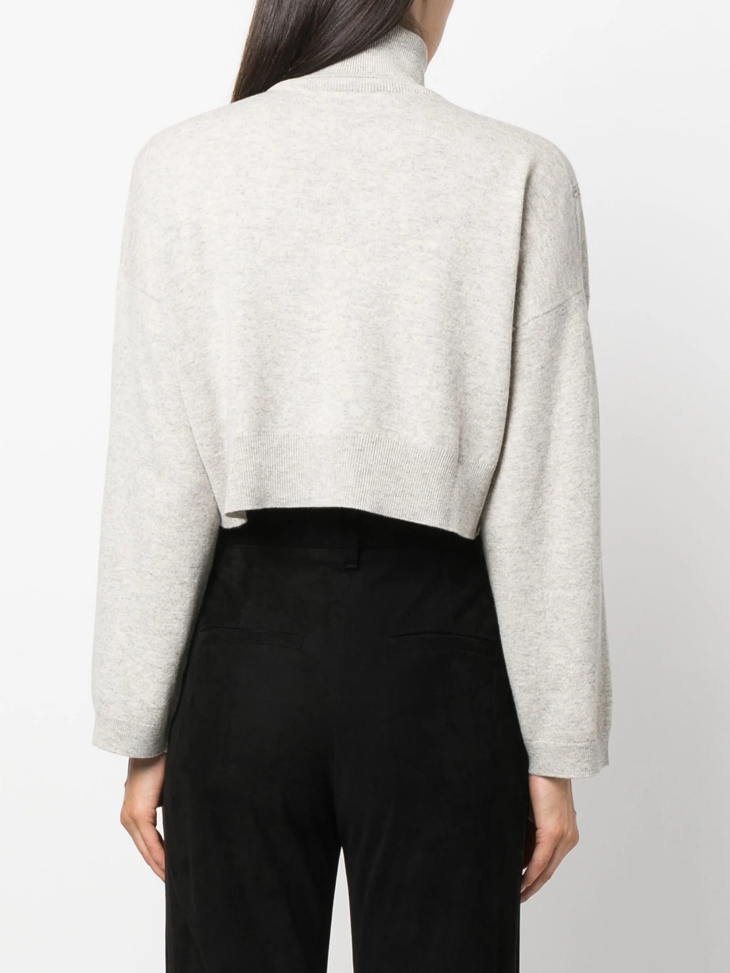 bead-detailing wool-blend jumper