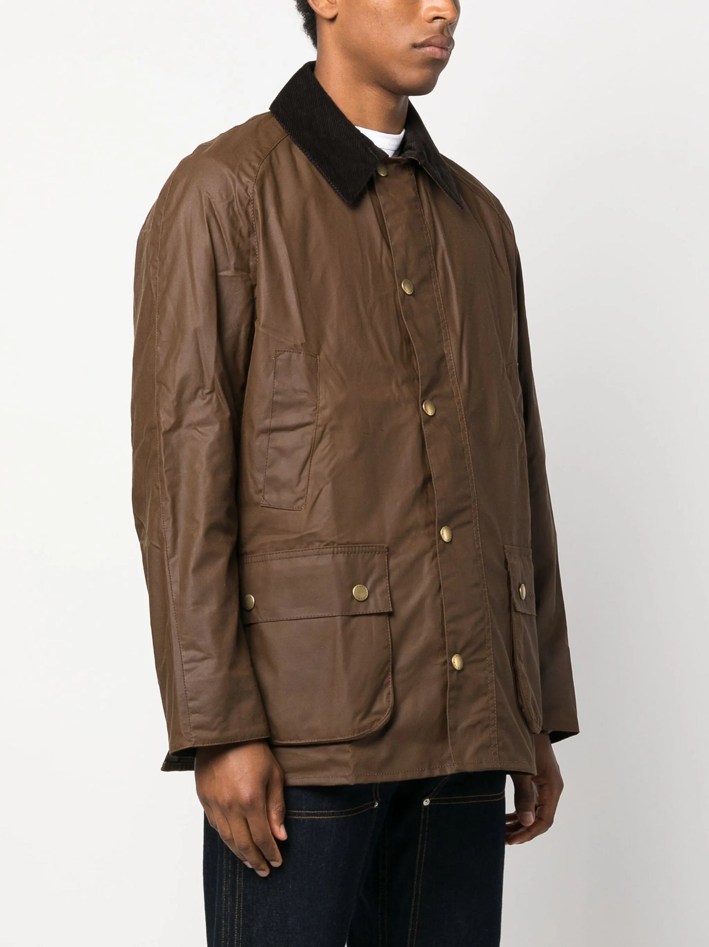 Ashby press-stud wax jacket