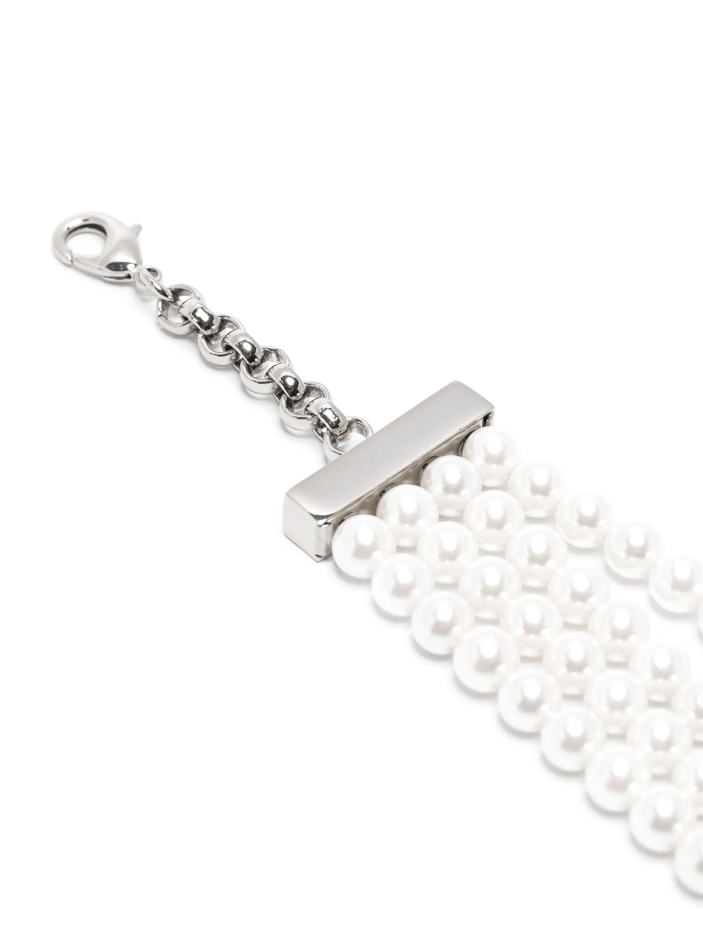pearl-embellished choker necklace