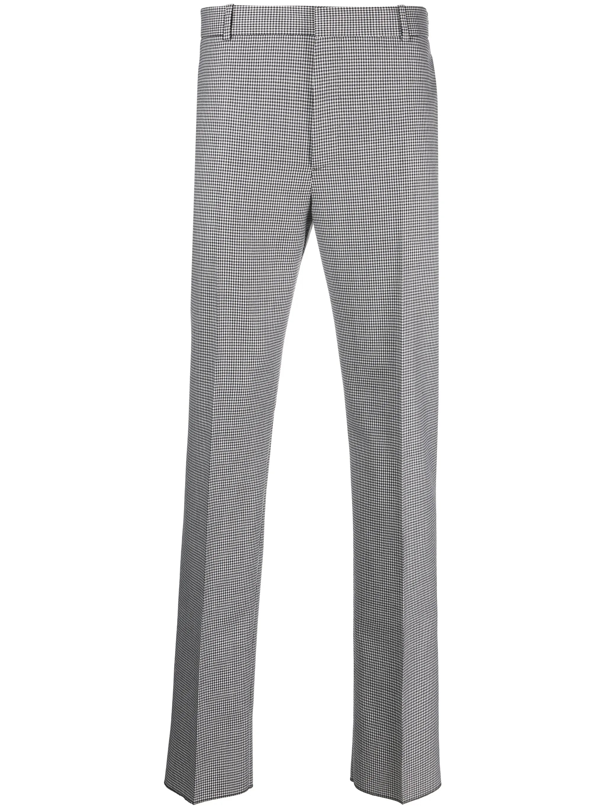 houndstooth tailored trousers