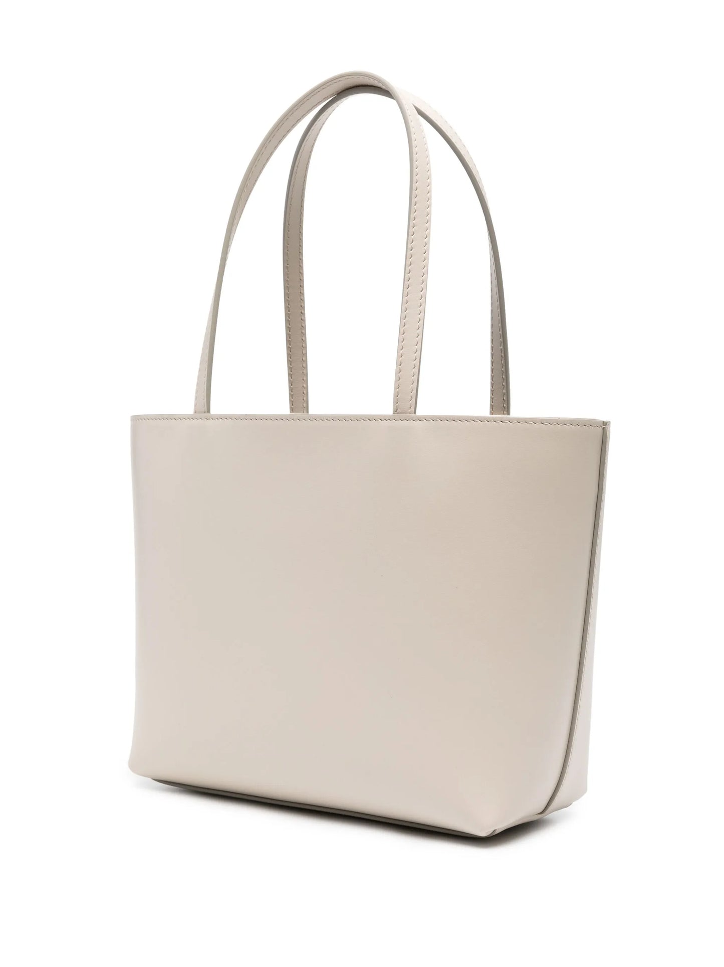 small DG logo leather tote bag