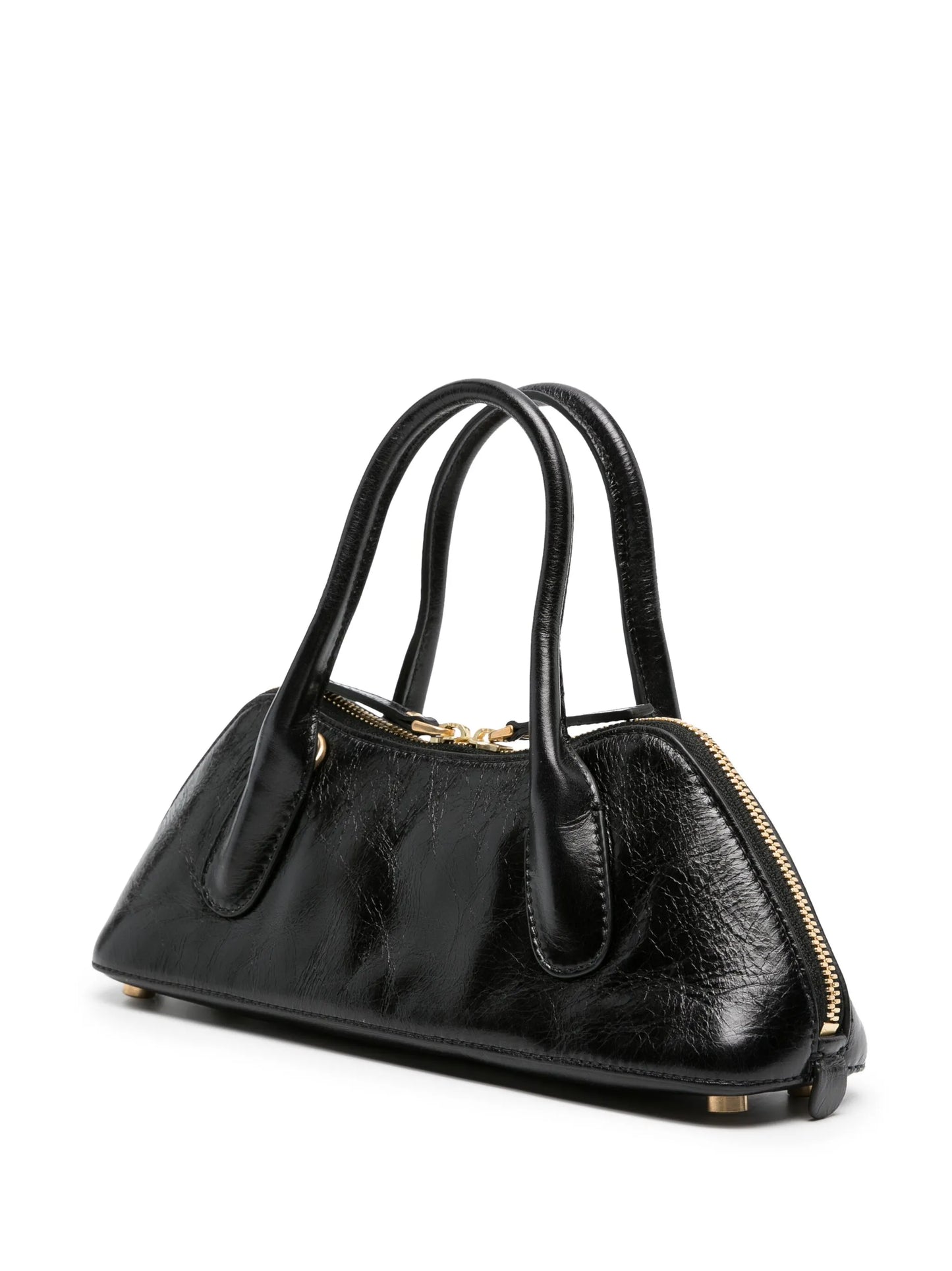 logo-plaque leather tote bag