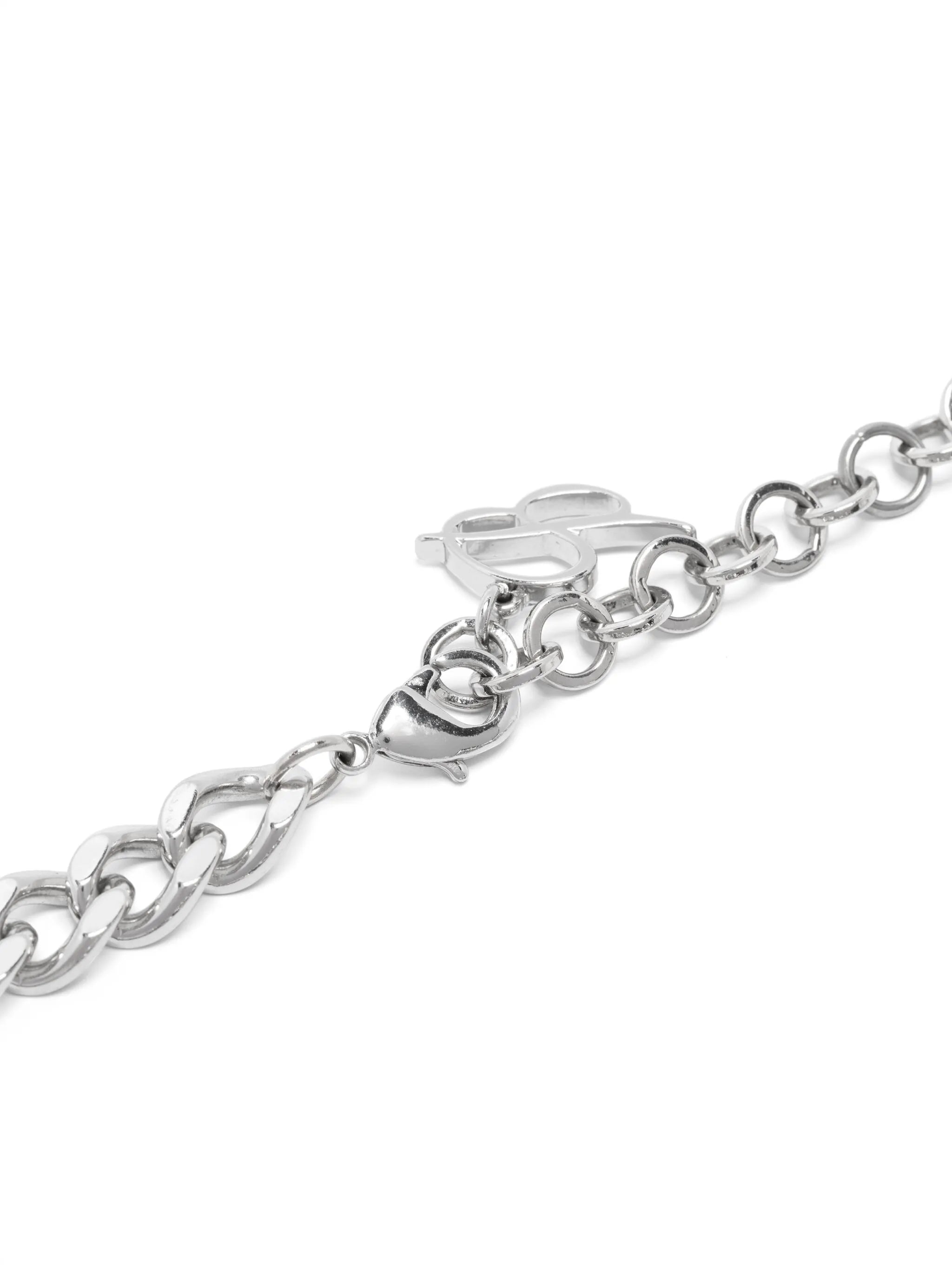 rose-detail choker necklace