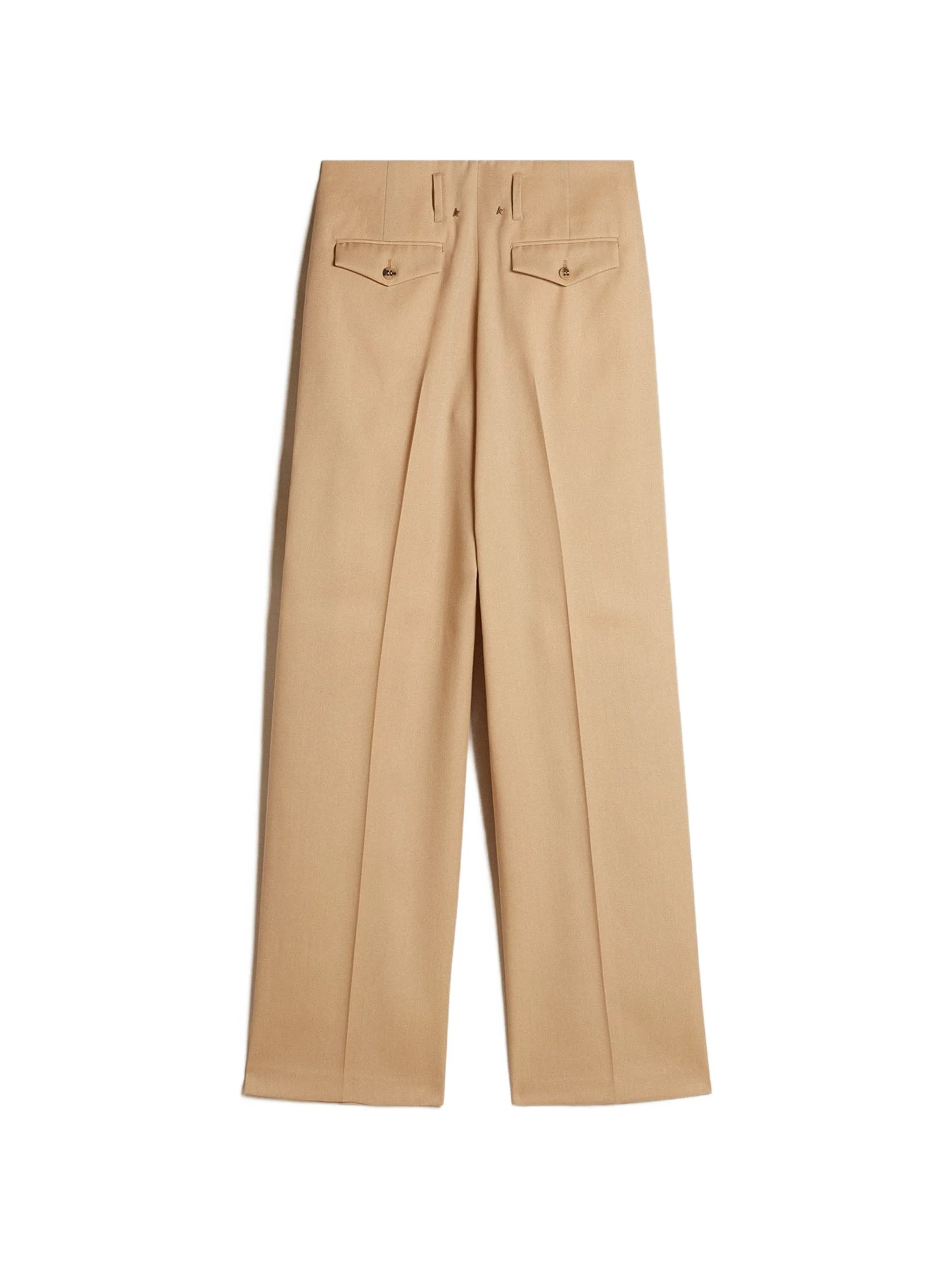 high-waisted wide-leg trousers