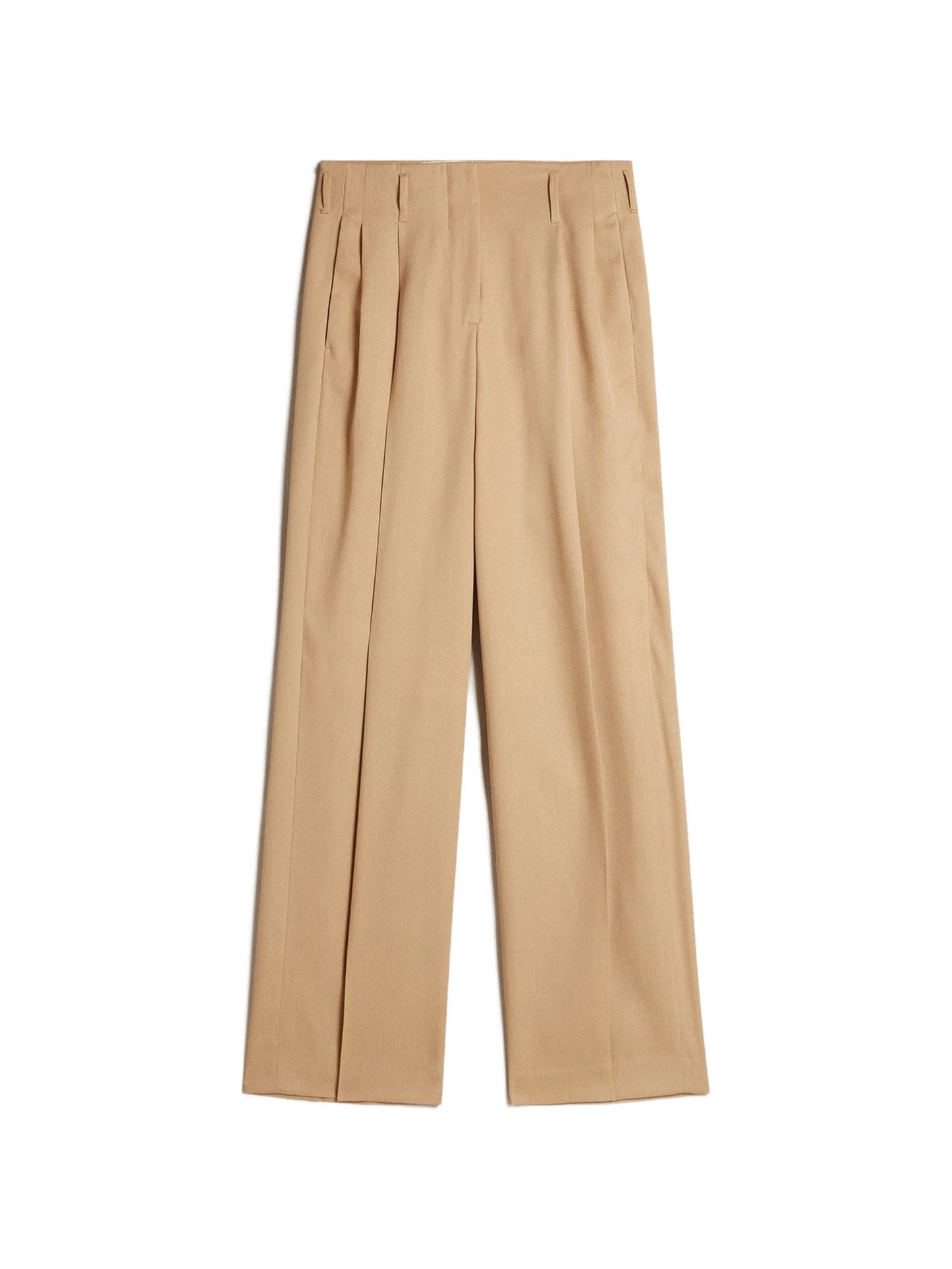 high-waisted wide-leg trousers