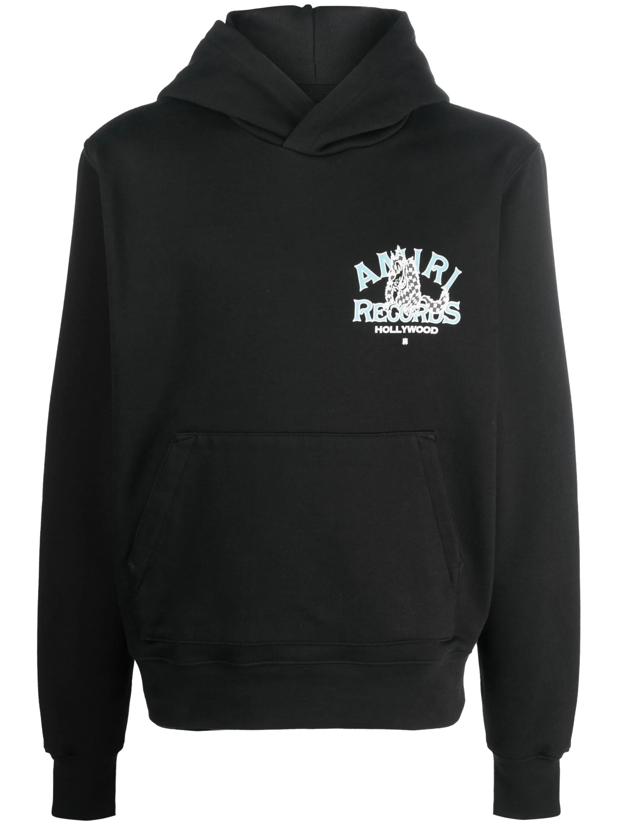 logo-print cotton hoodie