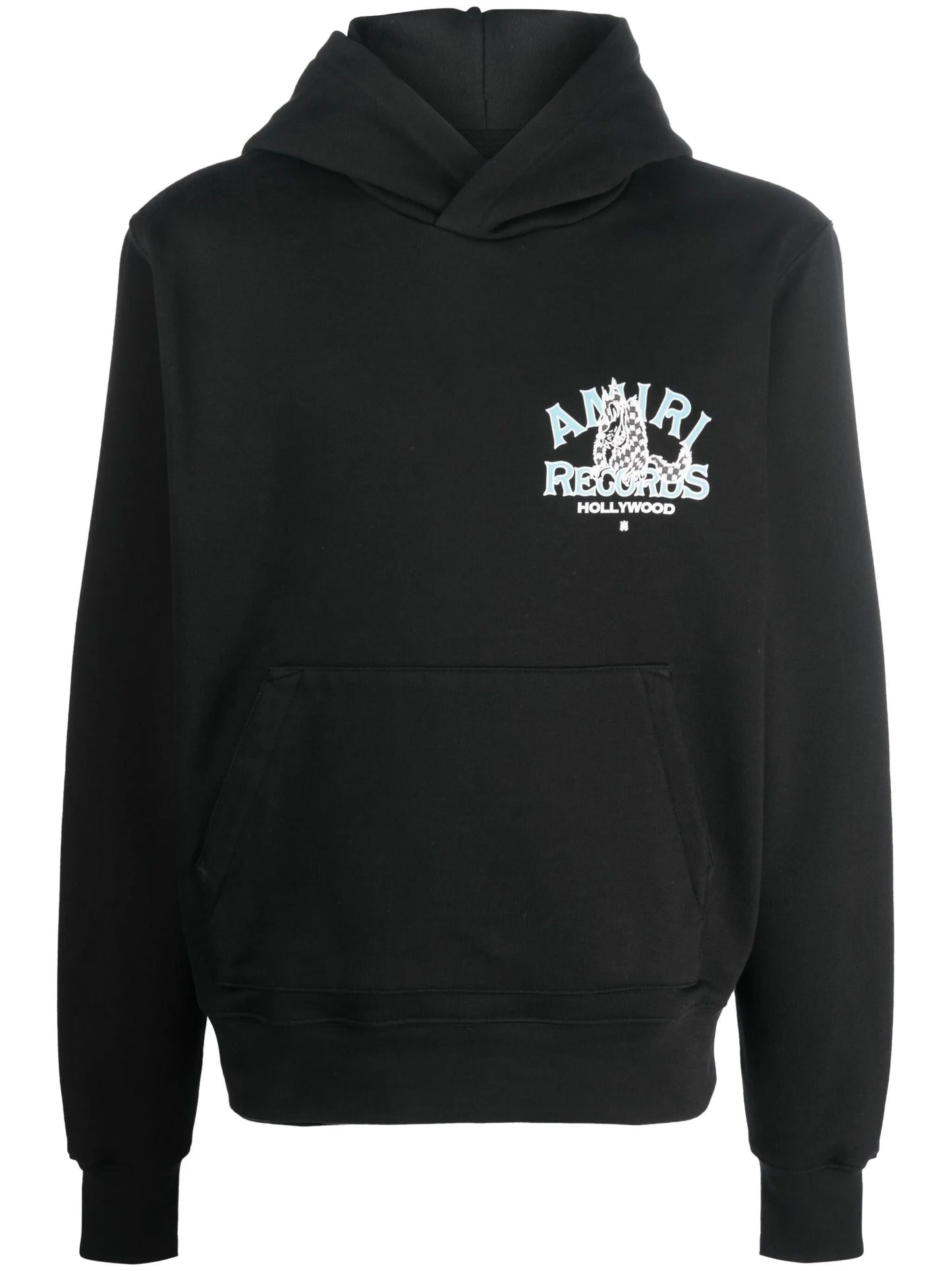 logo-print cotton hoodie