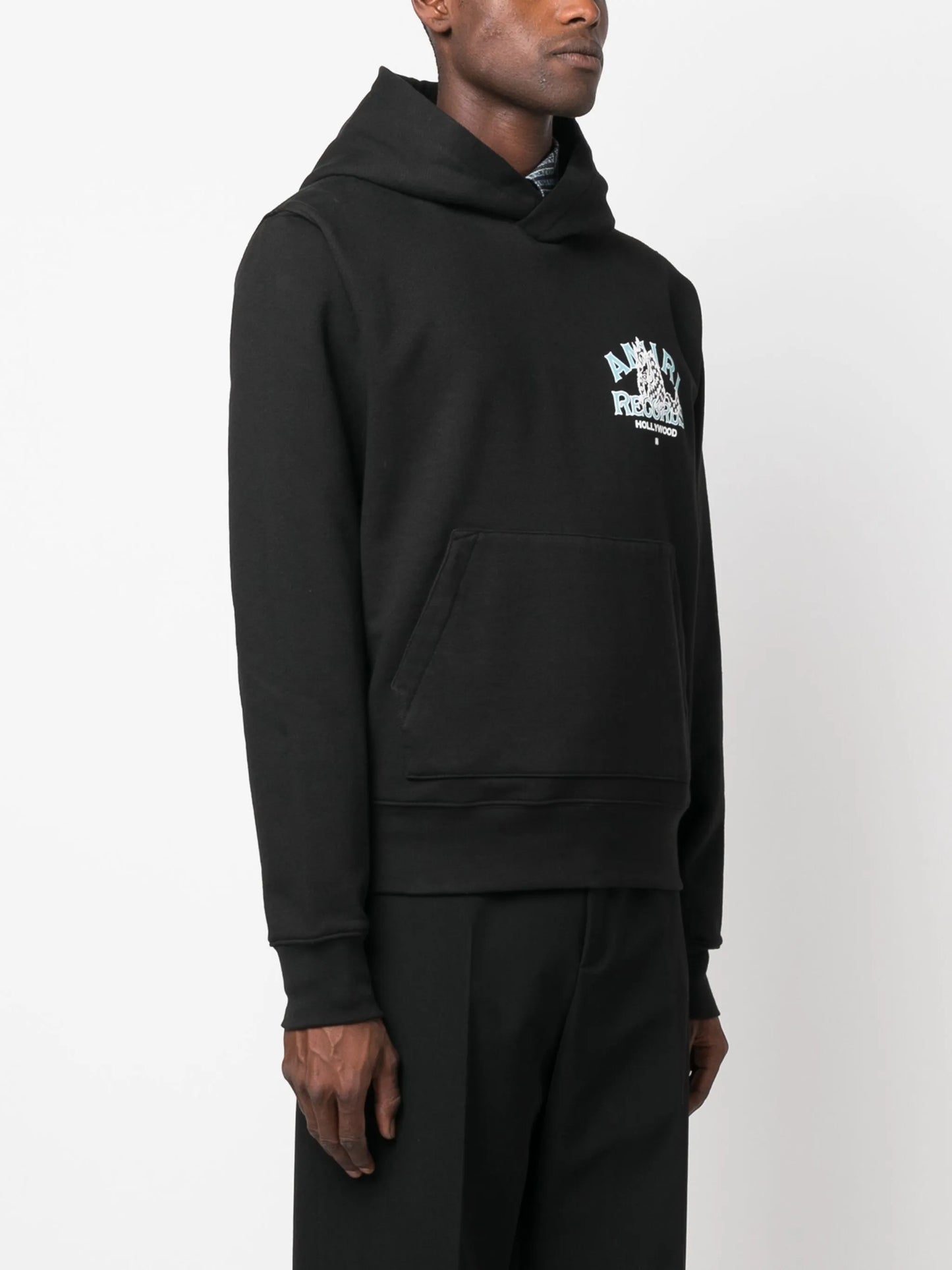 logo-print cotton hoodie