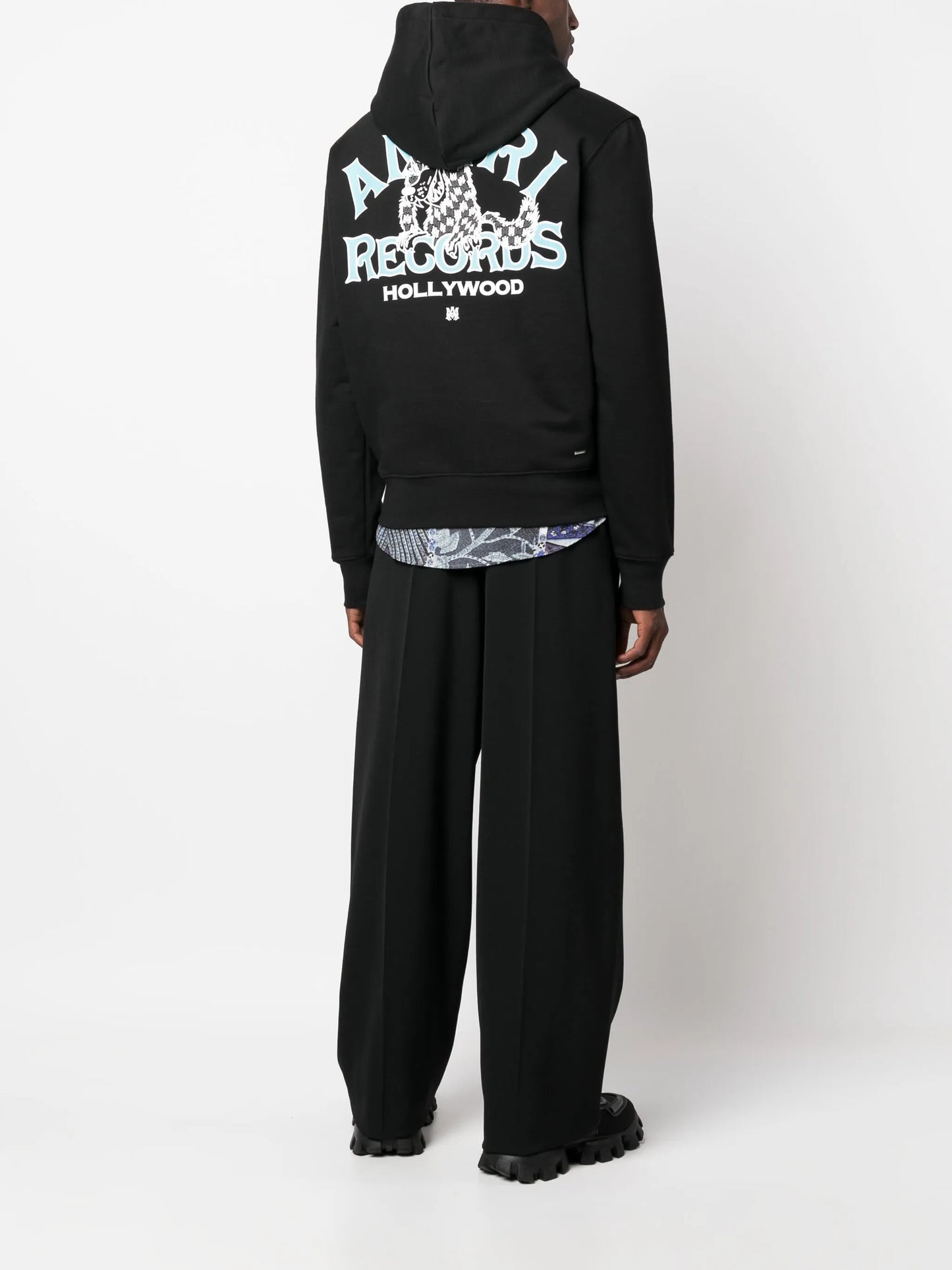 logo-print cotton hoodie