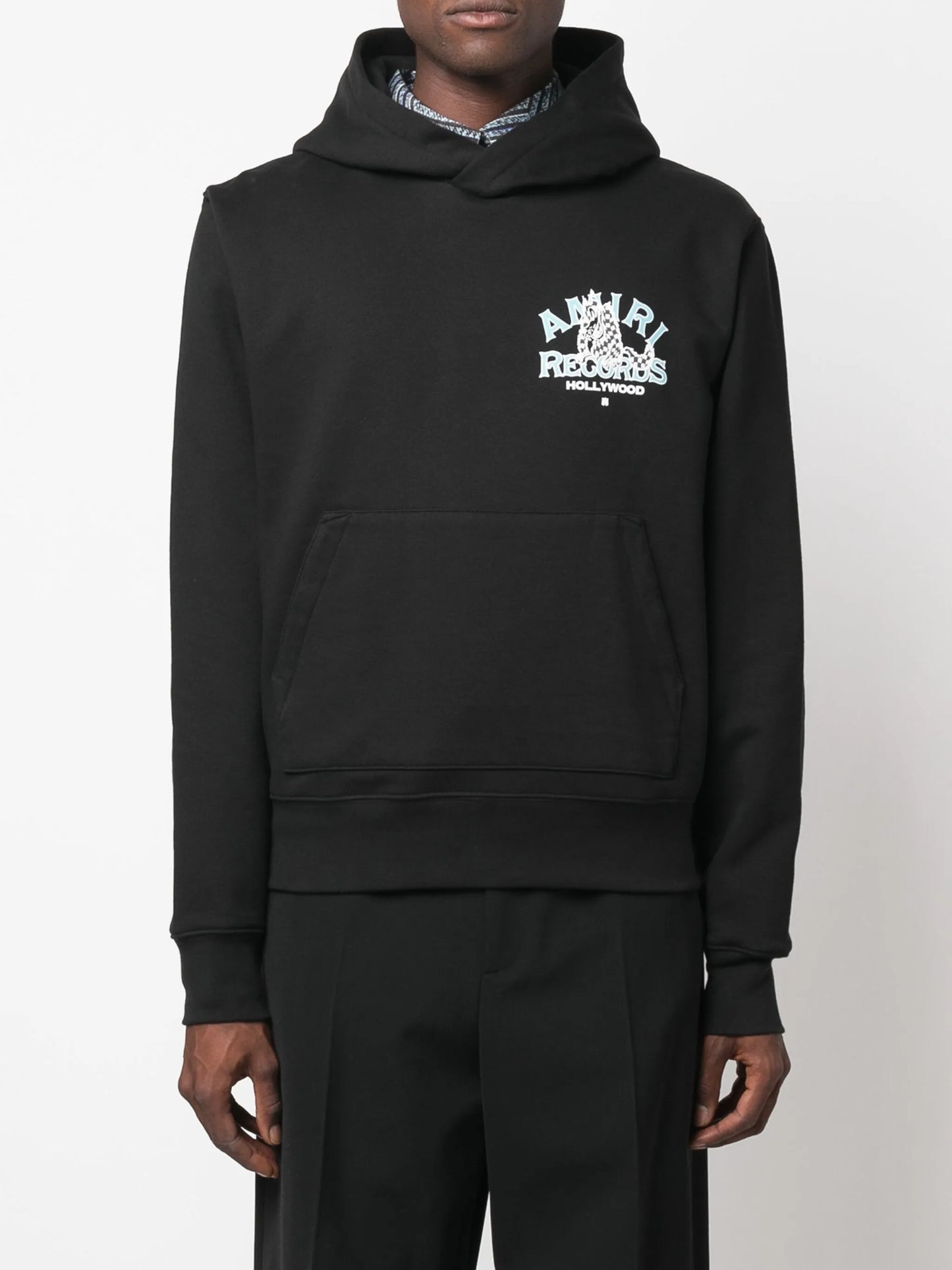 logo-print cotton hoodie