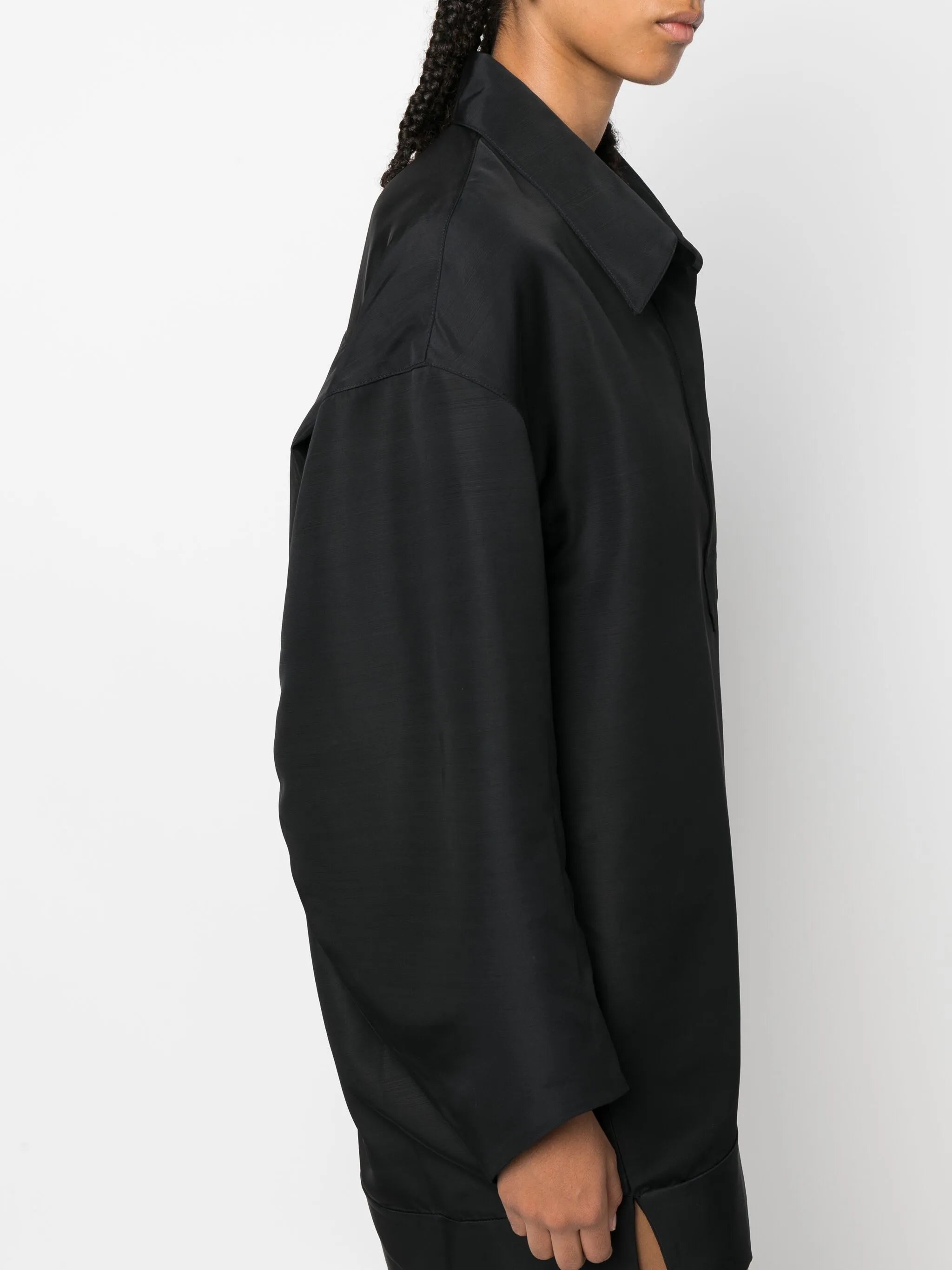 The Kal faille mini shirtdress