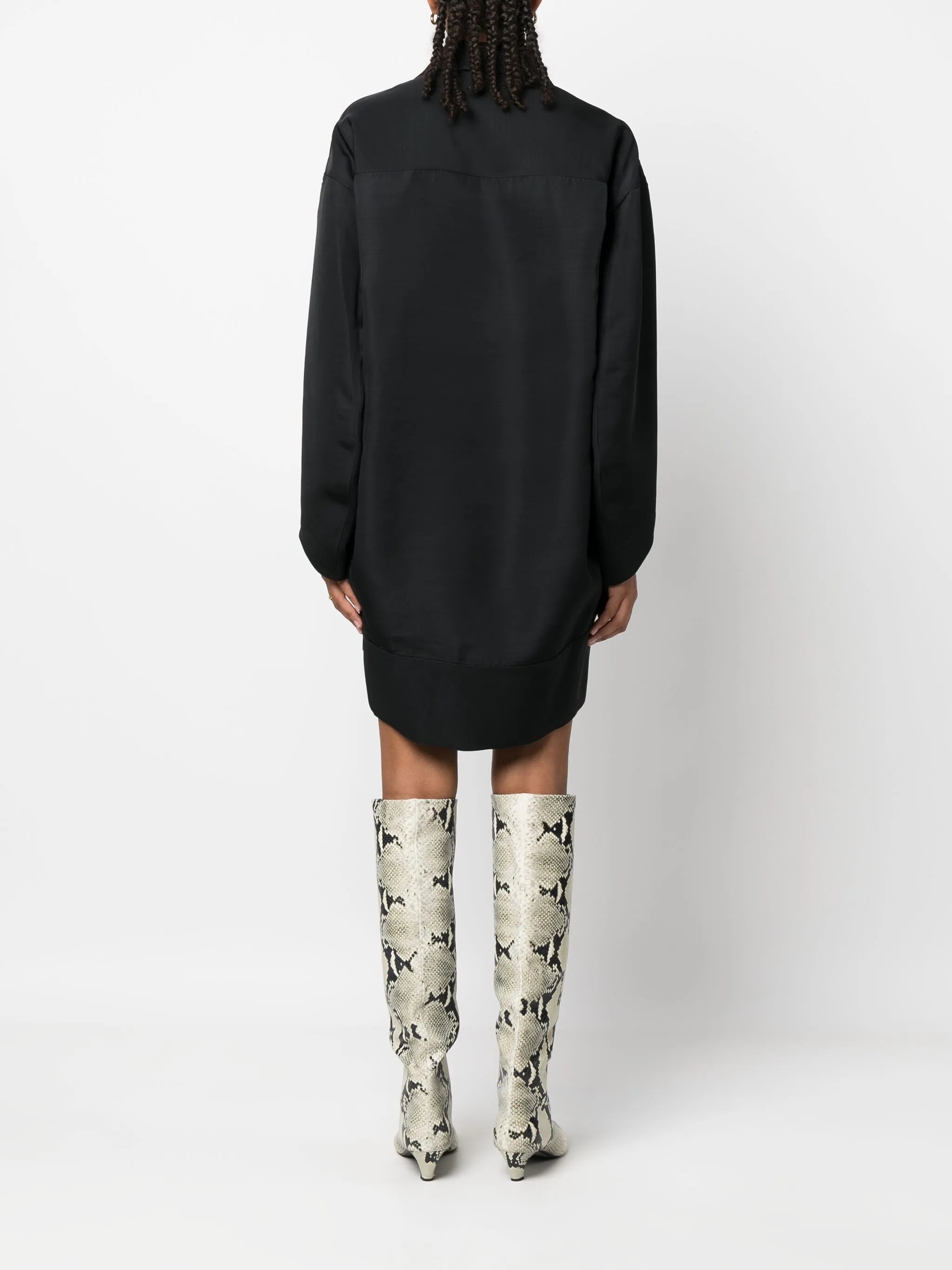 The Kal faille mini shirtdress