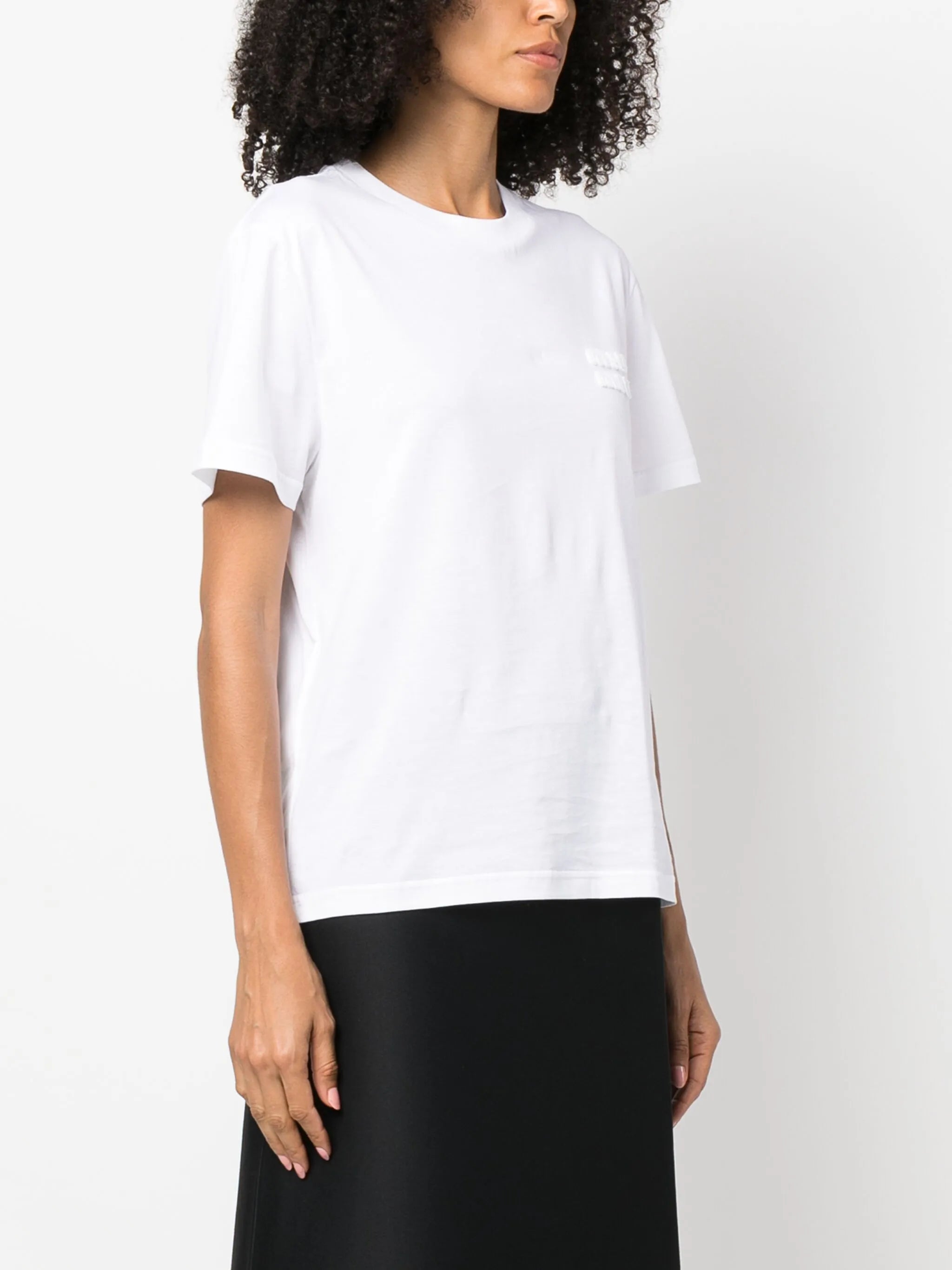 logo-embroidered cotton T-shirt