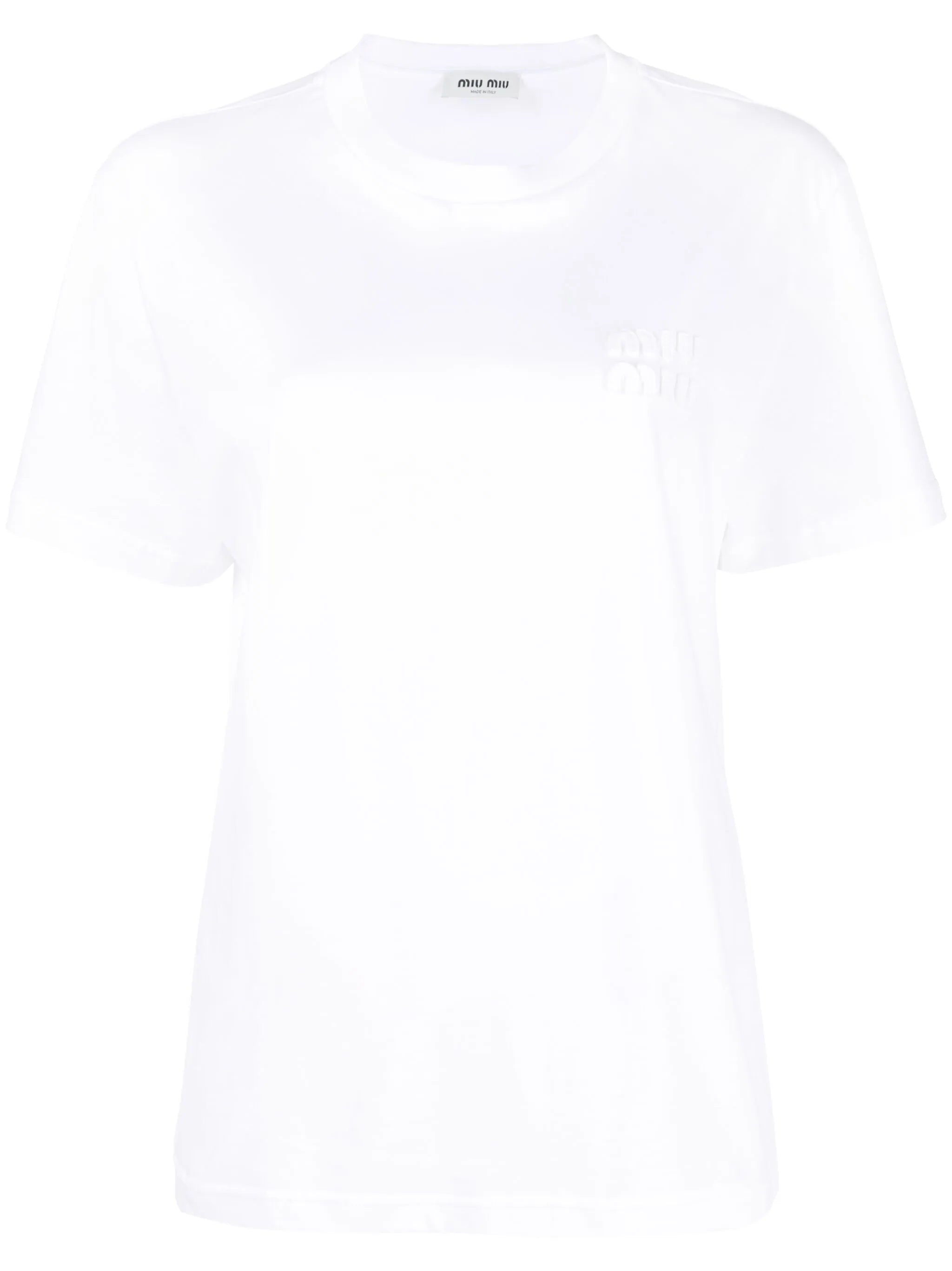 logo-embroidered cotton T-shirt