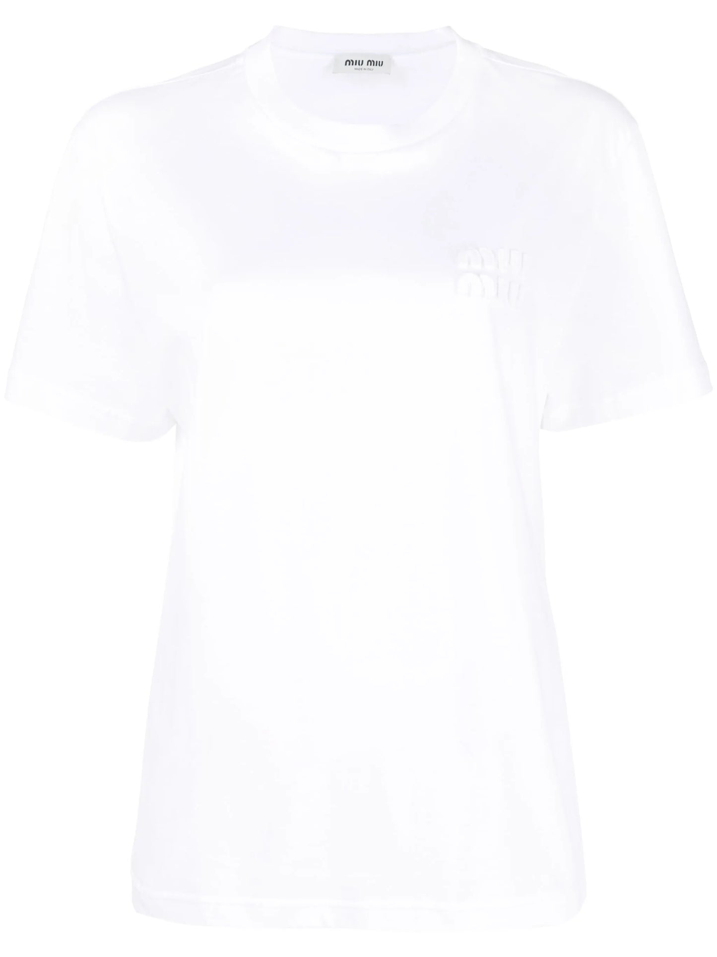 logo-embroidered cotton T-shirt