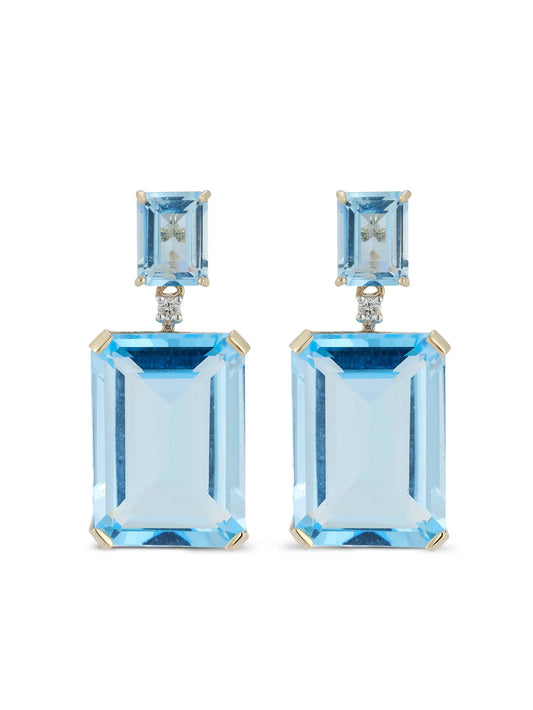 blue topaz drop earrings