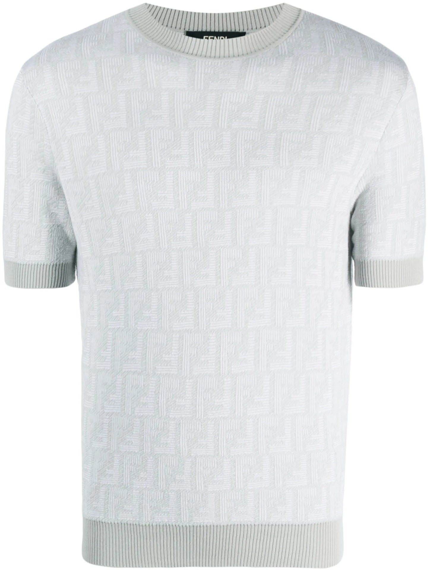 Fendi Shadow-intarsia knit T-shirt