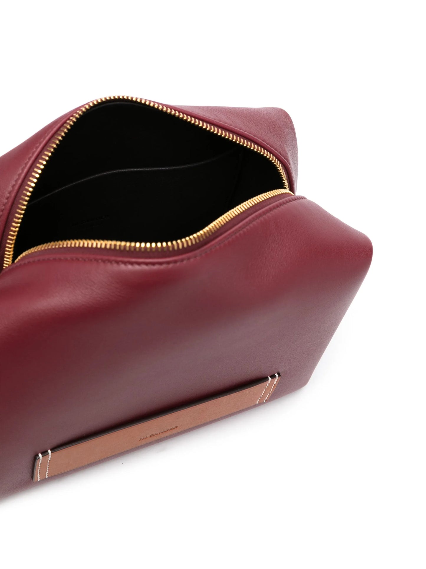 logo-patch leather crossbody bag