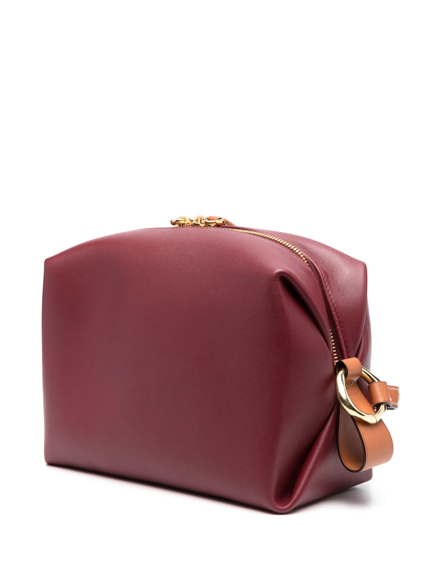 logo-patch leather crossbody bag