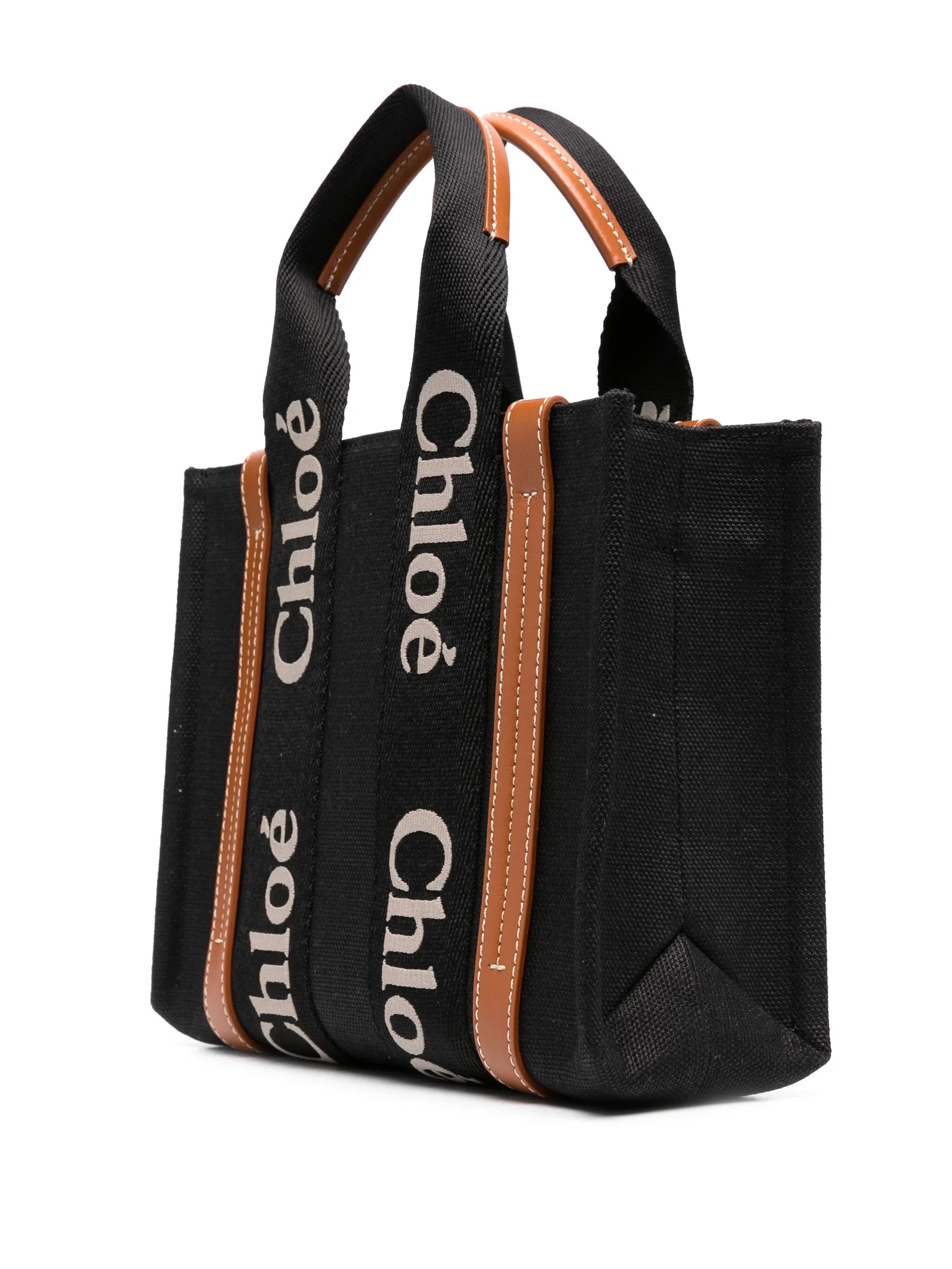 small Woody linen tote bag