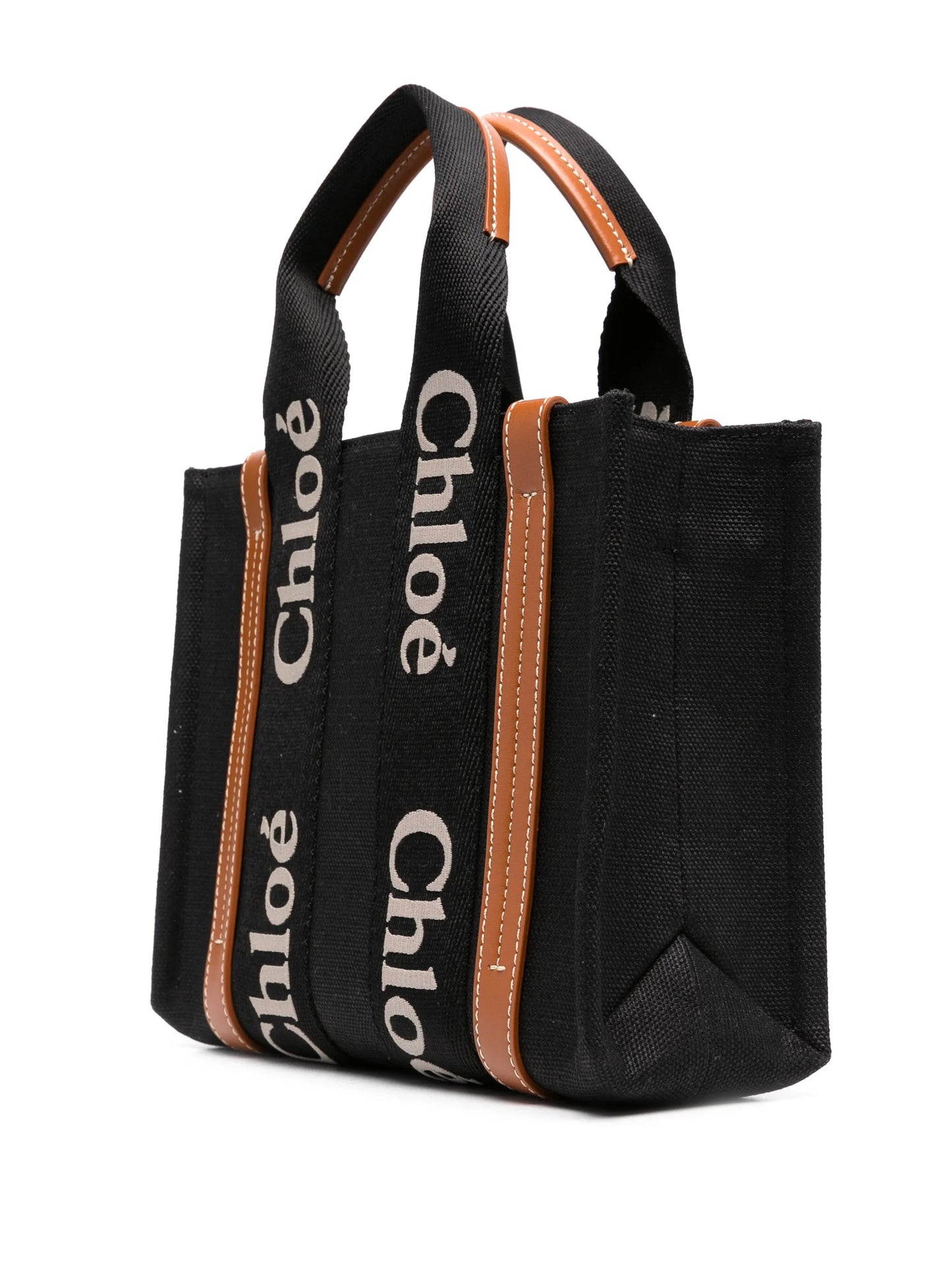 small Woody linen tote bag