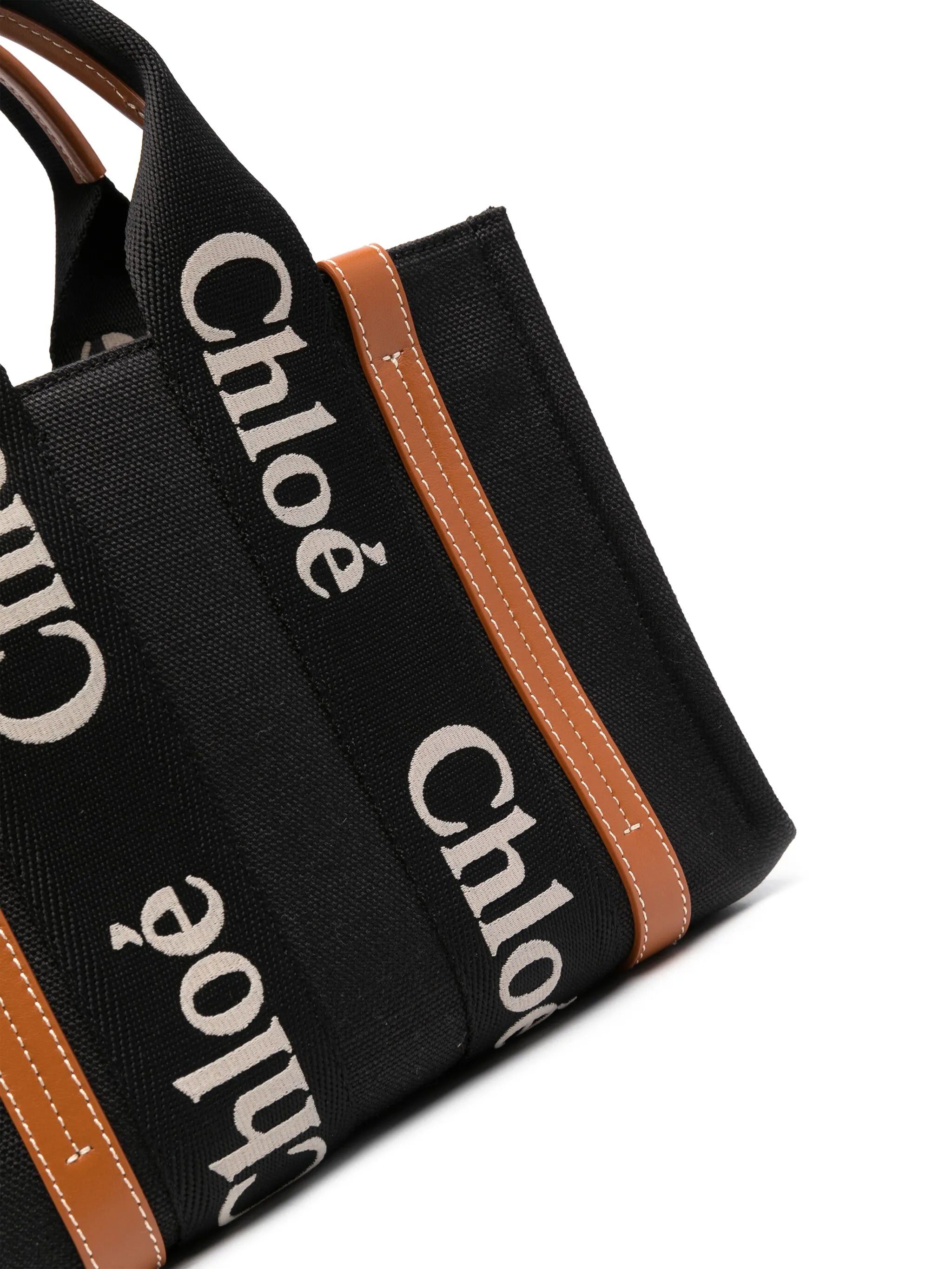 small Woody linen tote bag