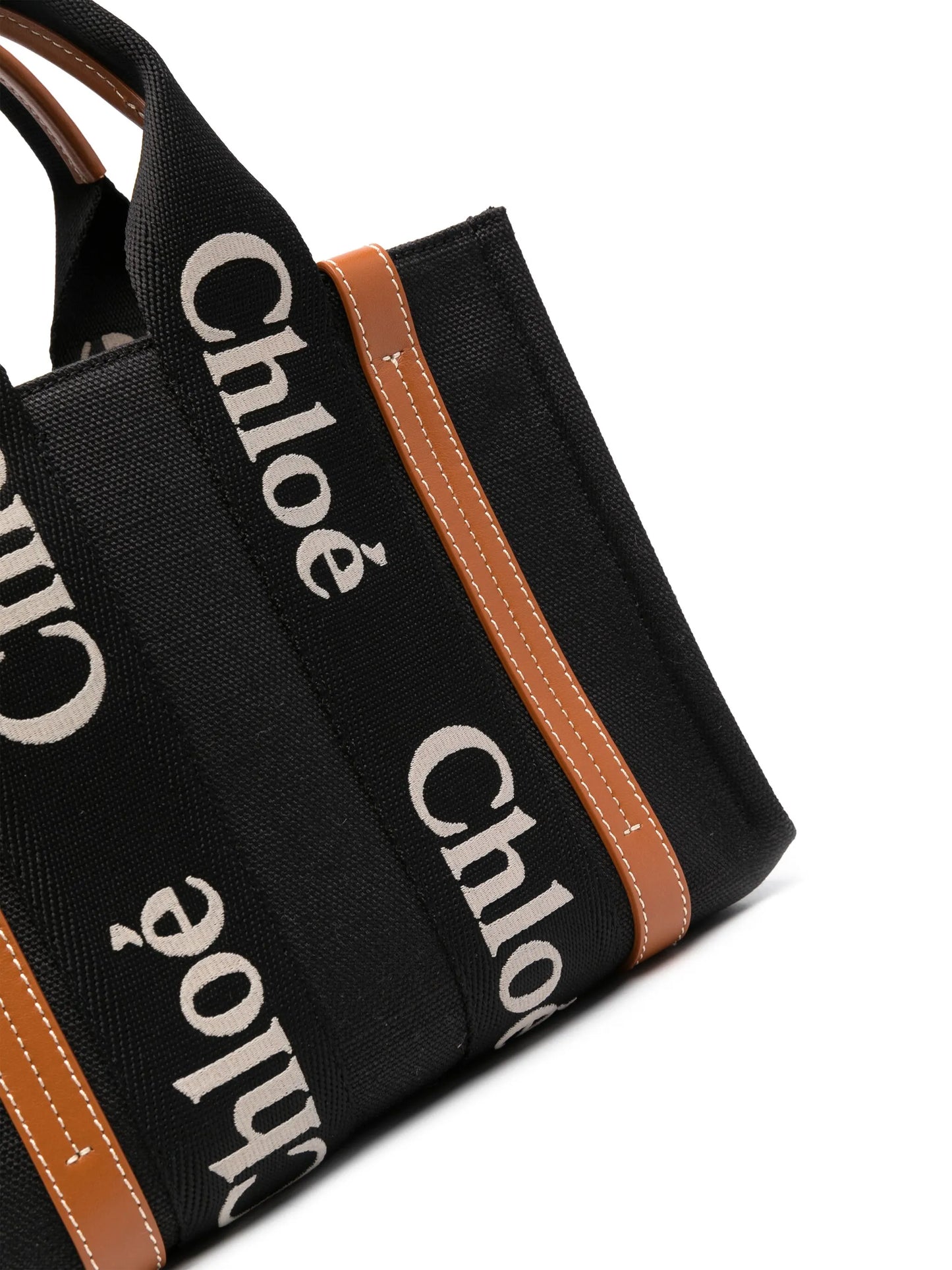small Woody linen tote bag