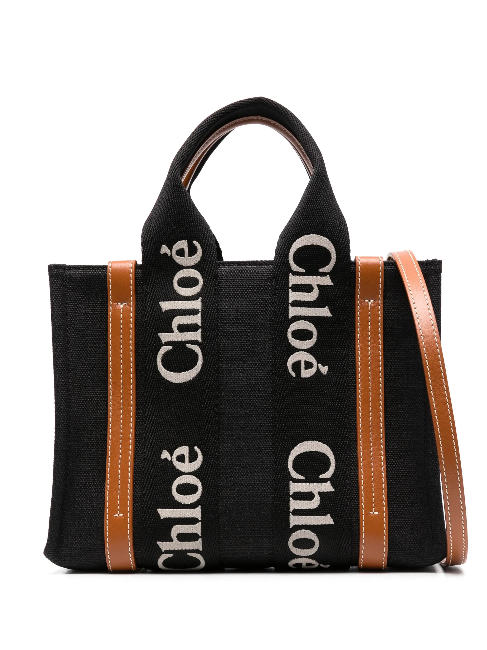 small Woody linen tote bag