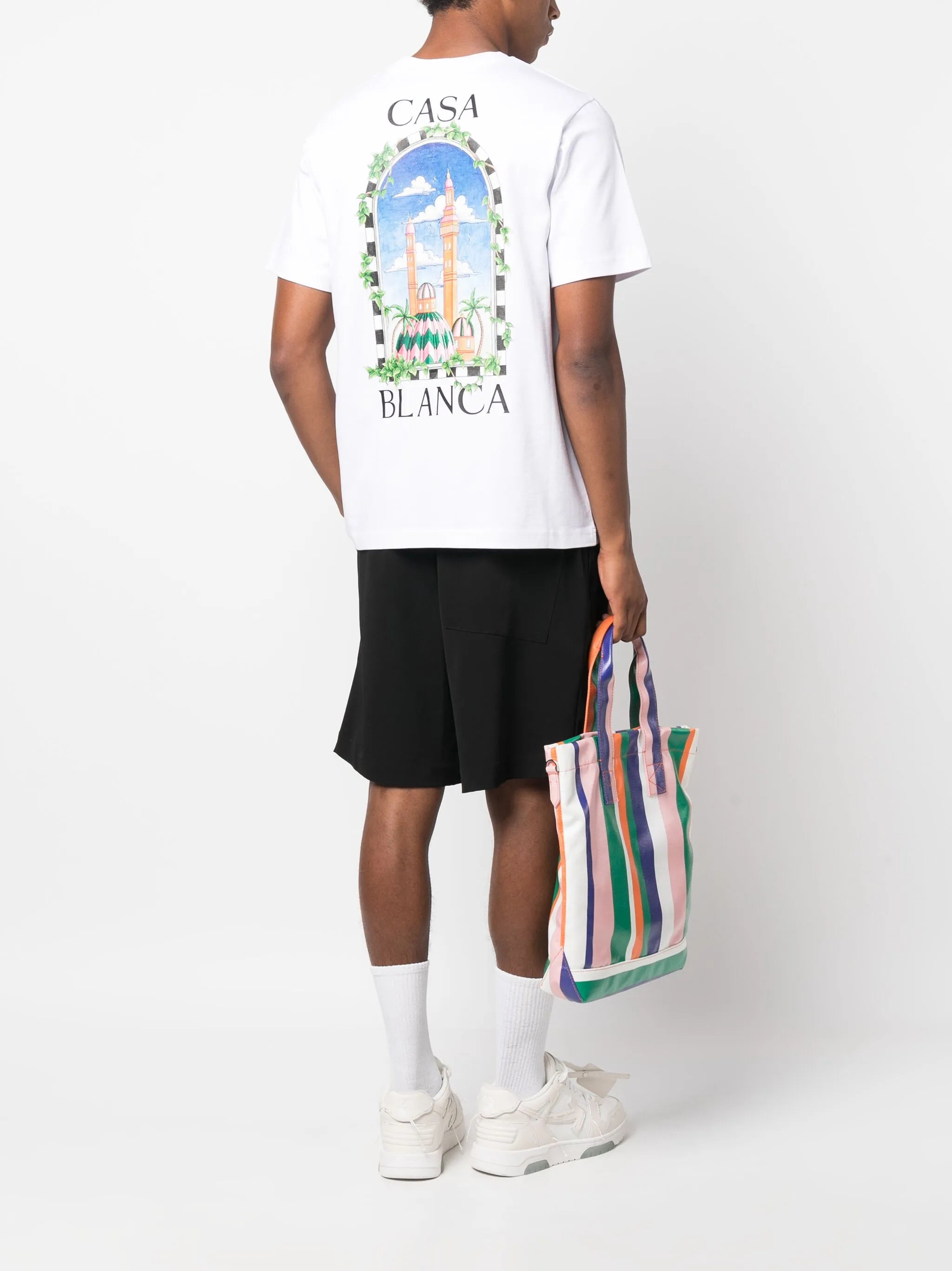 logo-print organic-cotton T-shirt