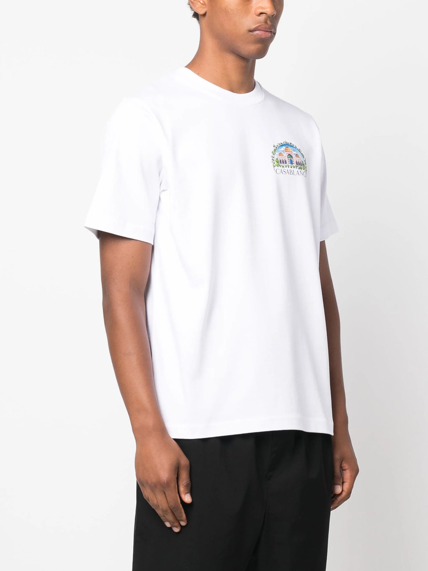 logo-print organic-cotton T-shirt