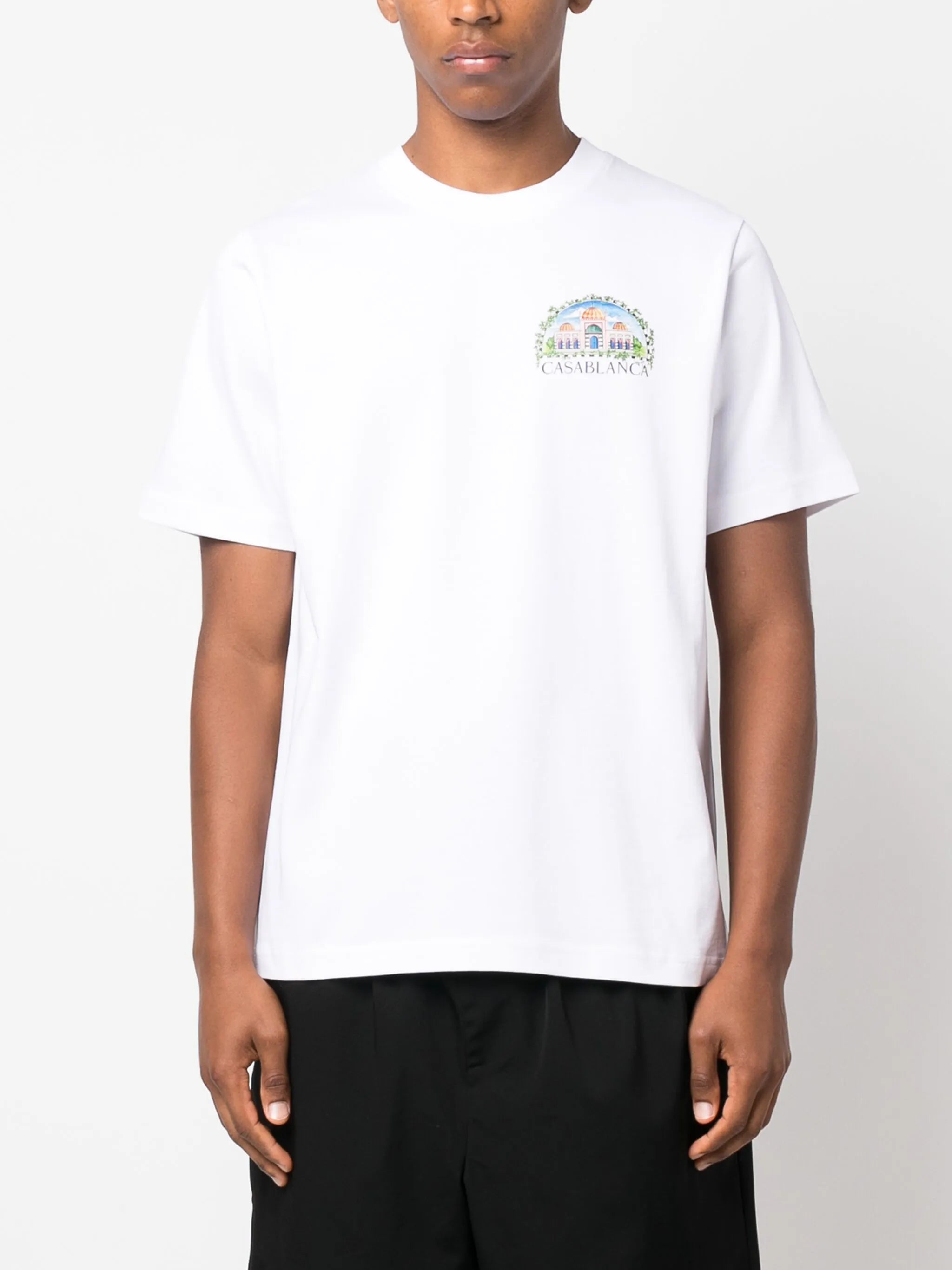 logo-print organic-cotton T-shirt