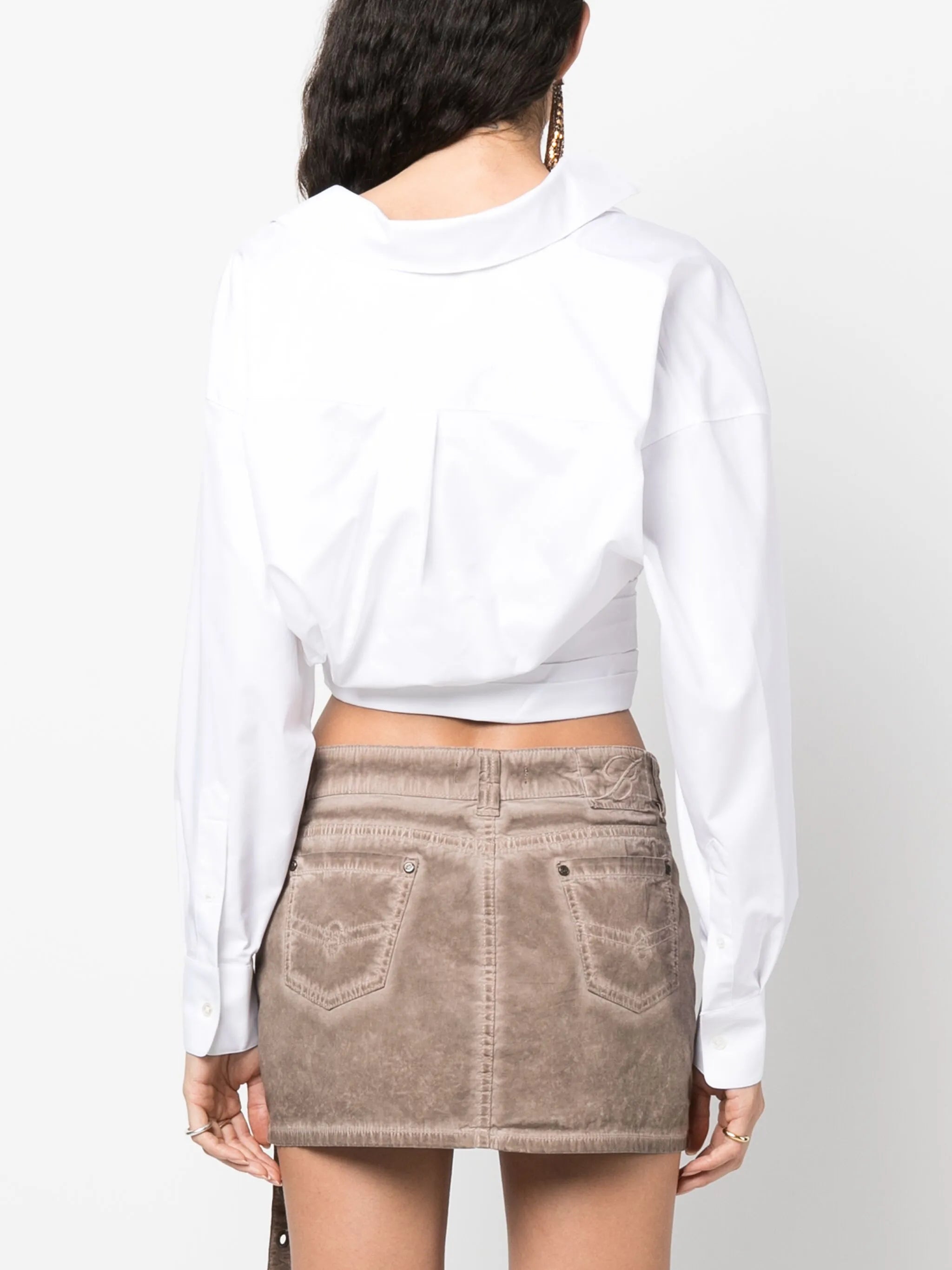 wrap cotton shirt