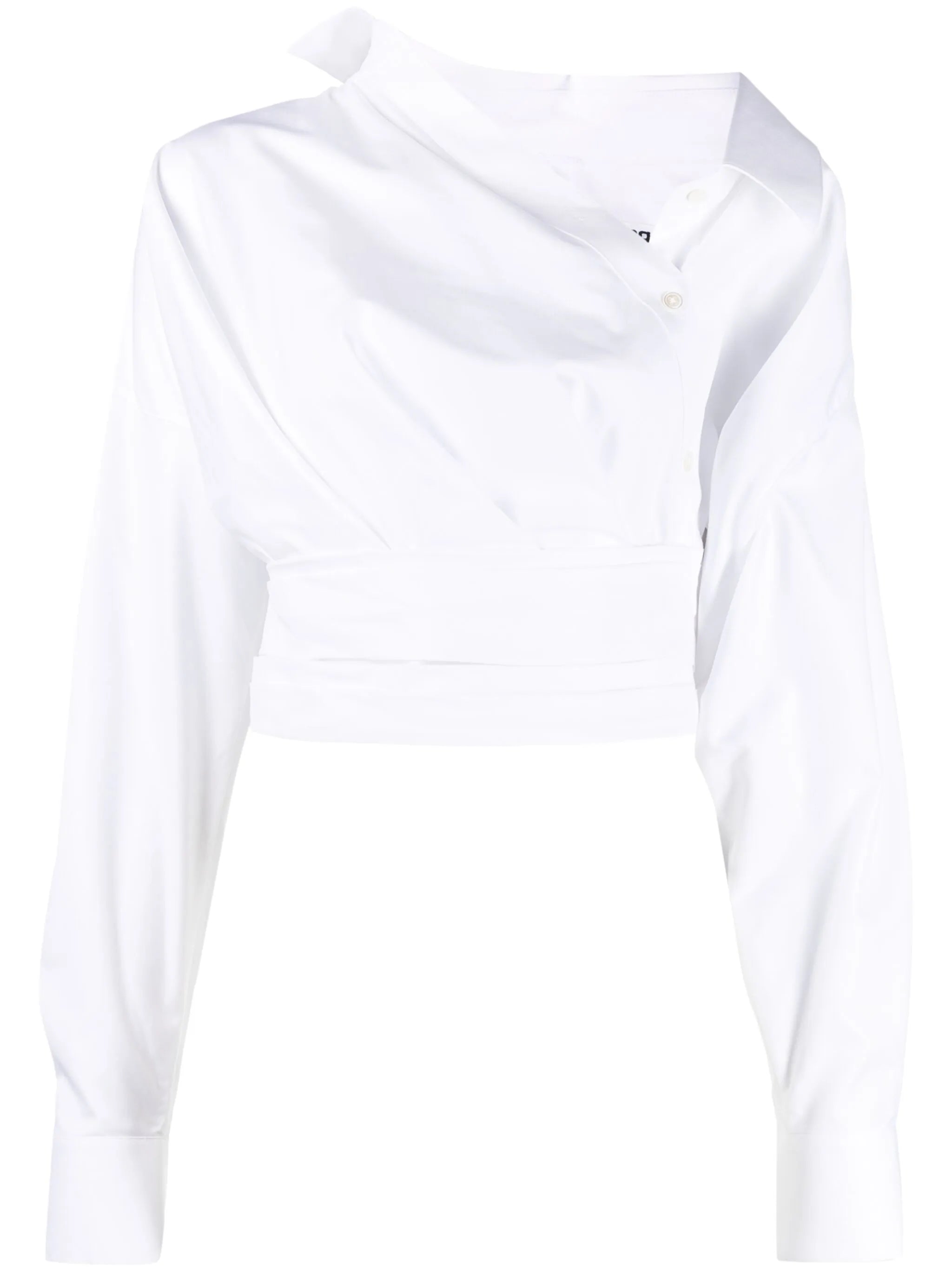 wrap cotton shirt