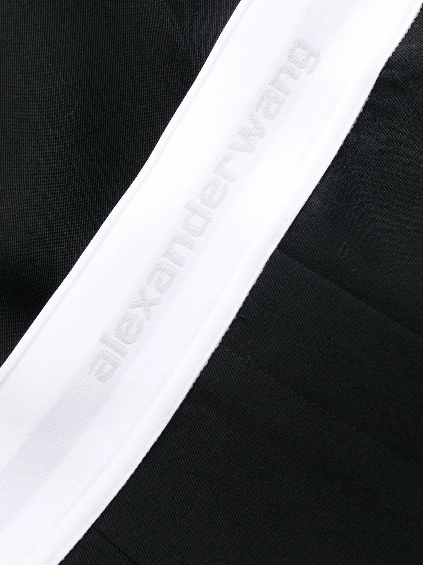 logo-waistband straight-leg trousers