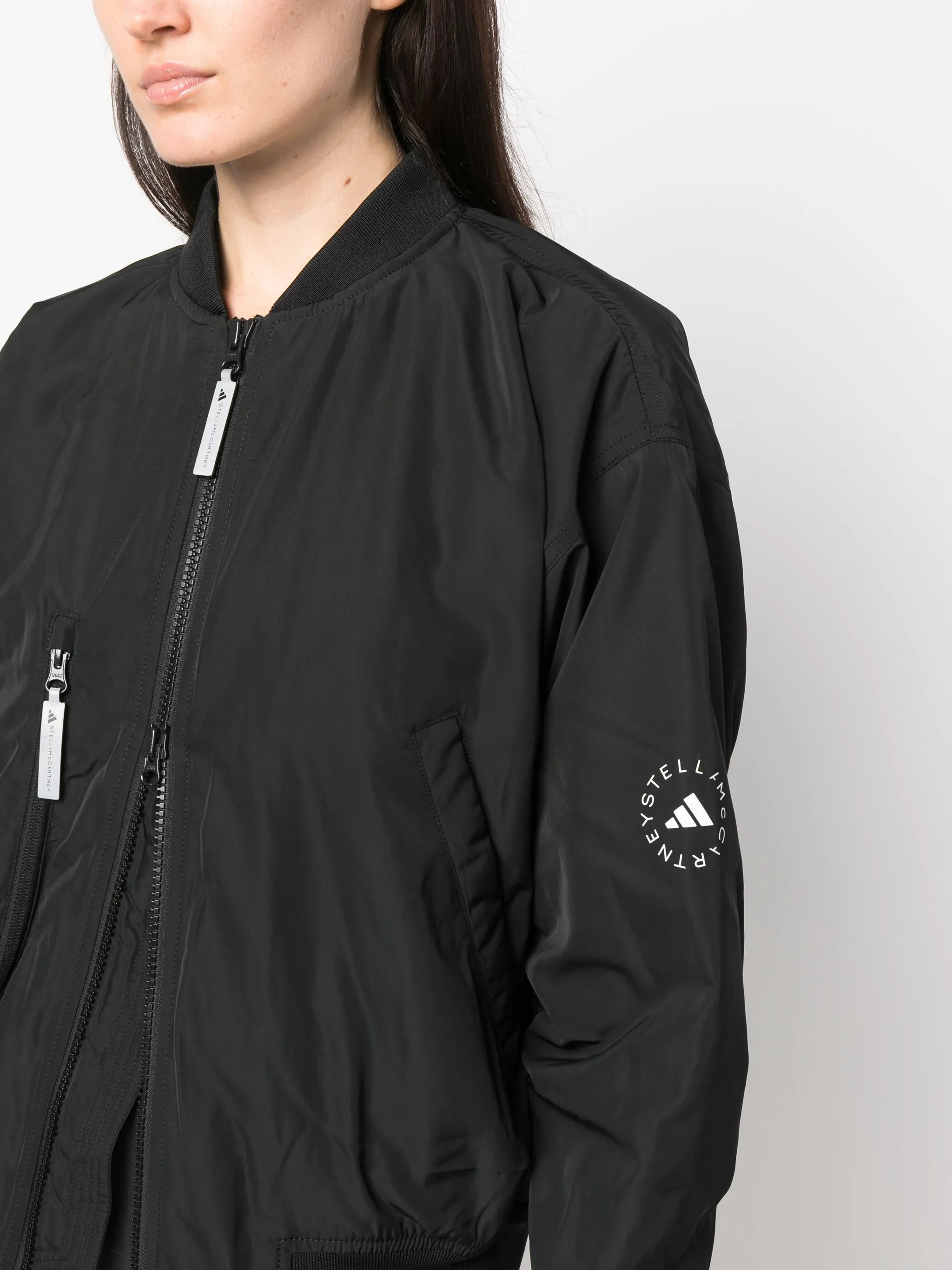 x Stella McCartne logo-print lightweight jacket